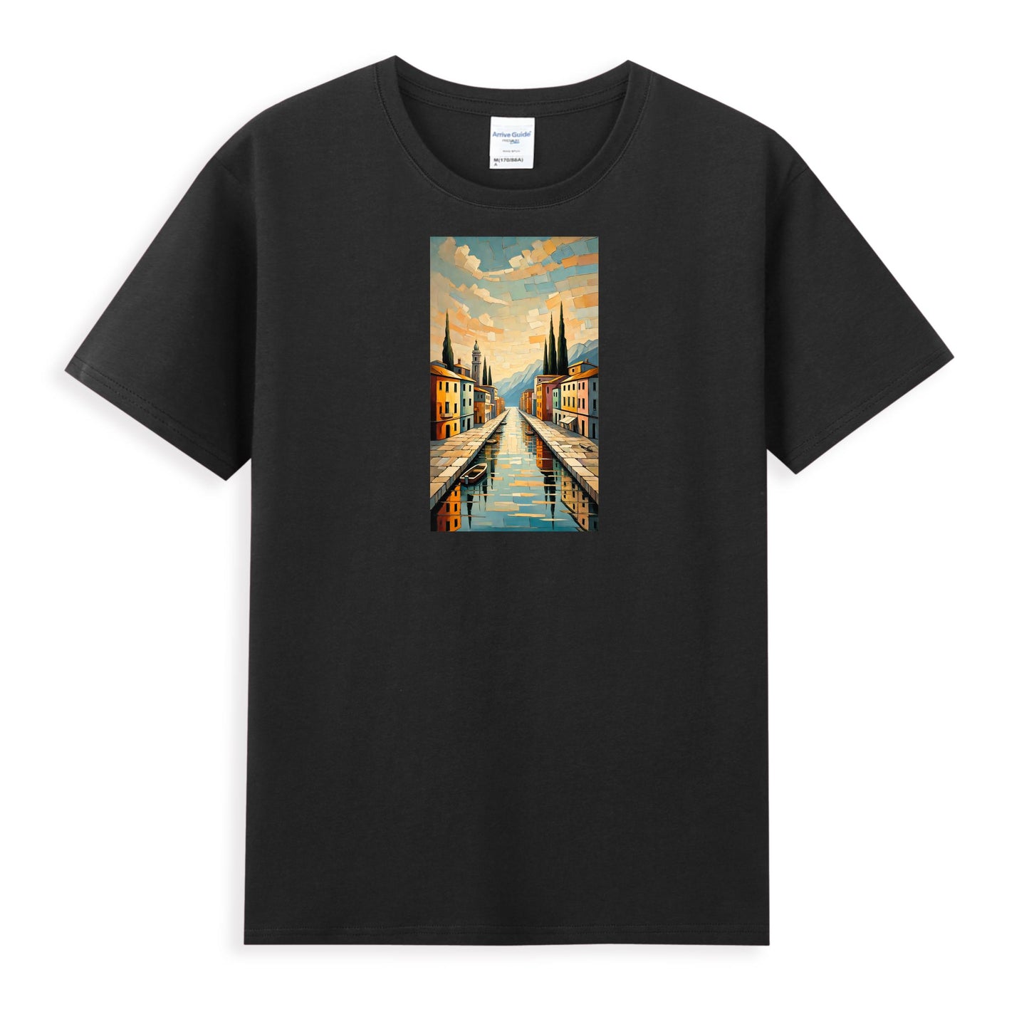 Elegant Canal Reflections Women's Cotton T-Shirt