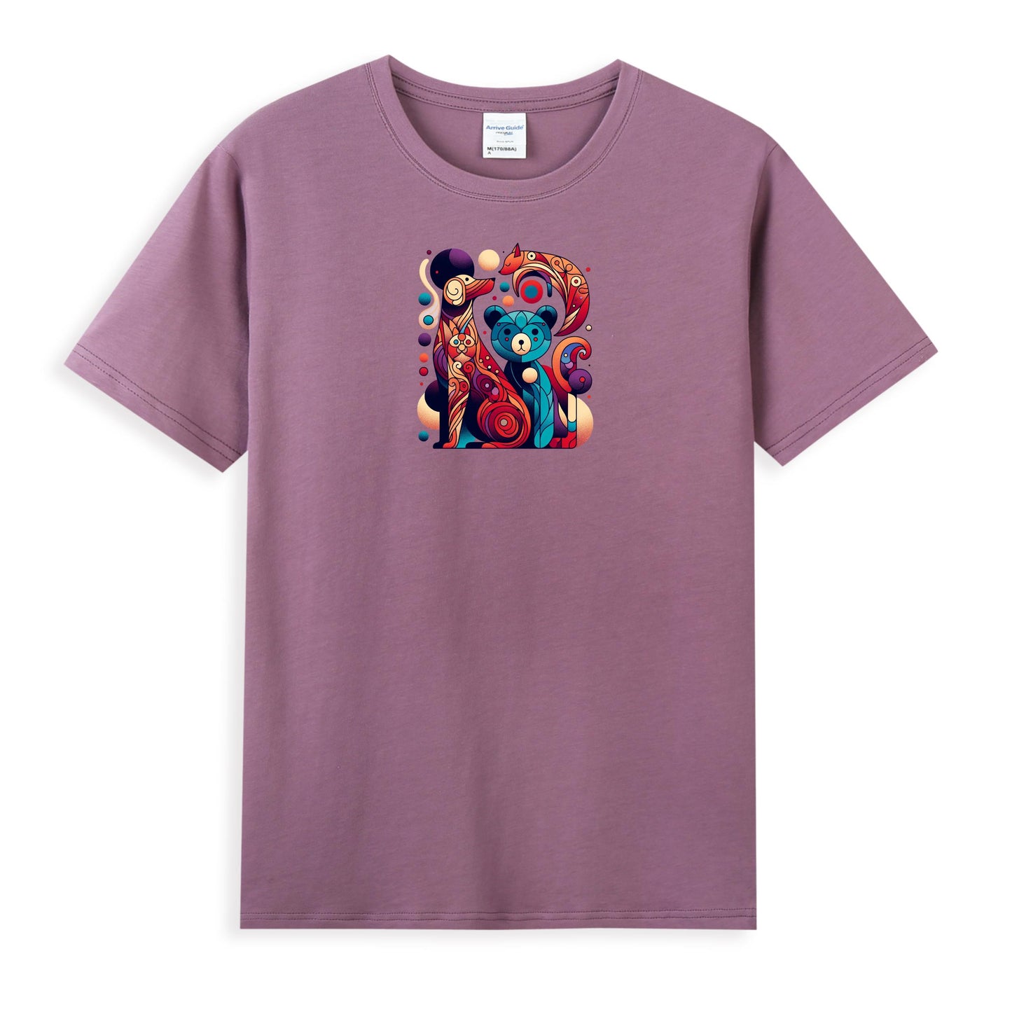 Artistic Cat and Bear Vibe Women's Premium Tee