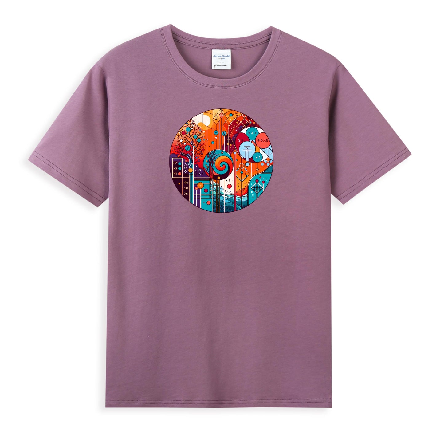 Vibrant Abstract Tech Fusion Women's T-shirt