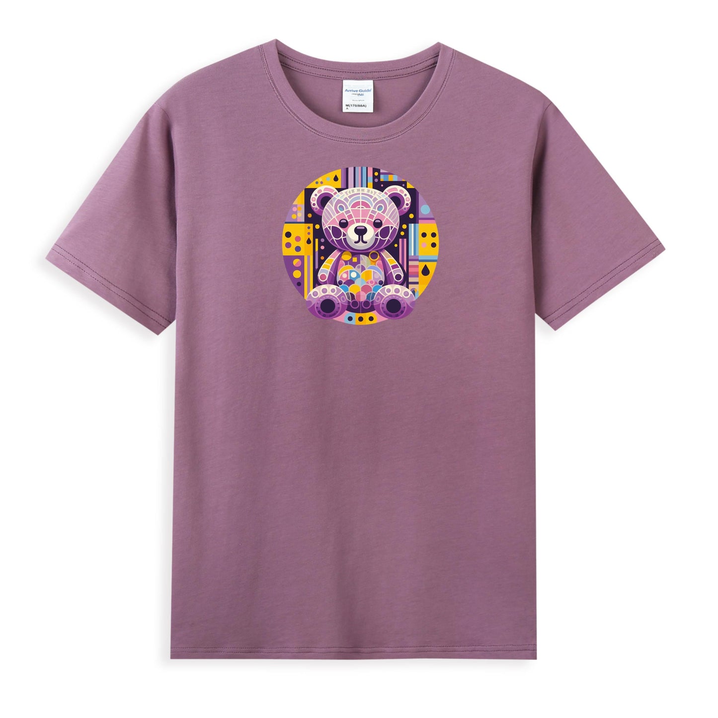 Geometric Teddy Bear Women’s 100% Premium Cotton T-Shirt