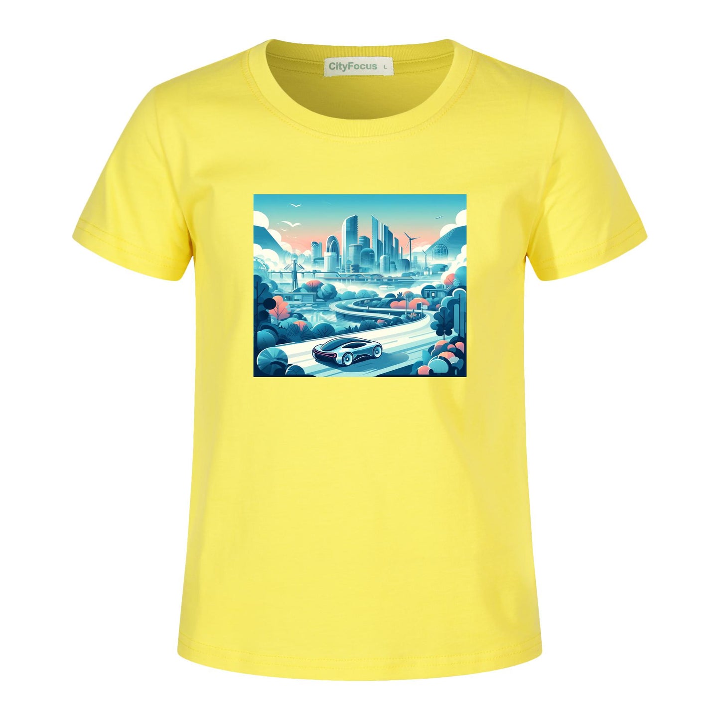 Boys' Futuristic Cityscape Graphic Tee 100% cotton 3