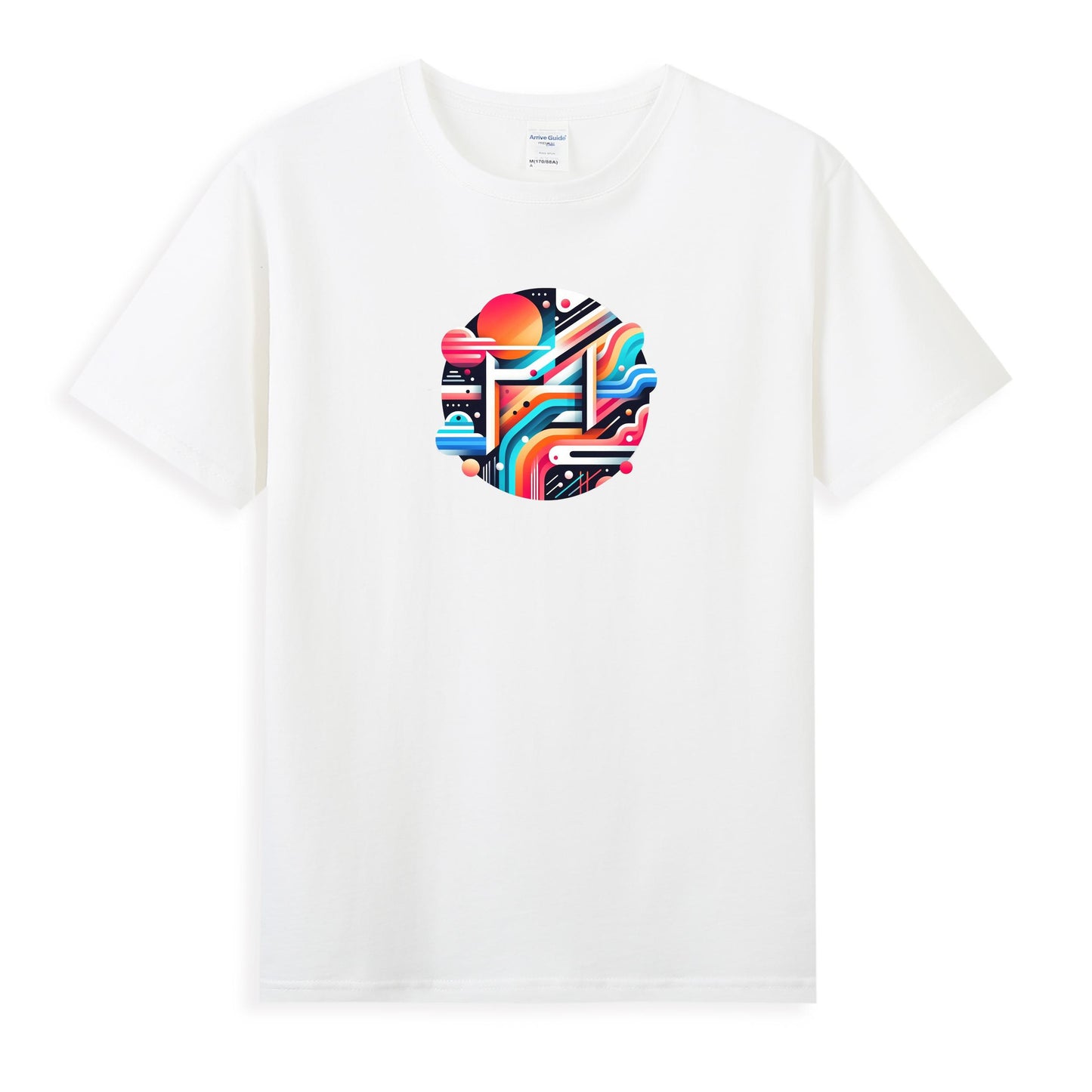 Vivid Futuristic Pattern Women's Cotton Tee