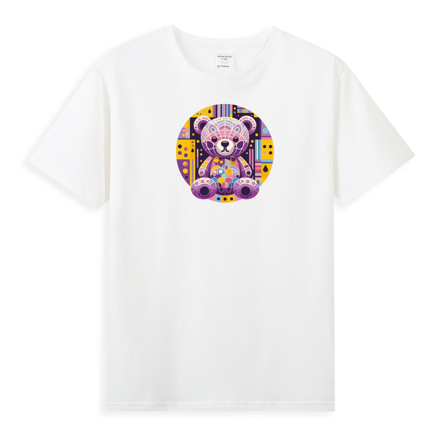 Geometric Teddy Bear Women’s 100% Premium Cotton T-Shirt