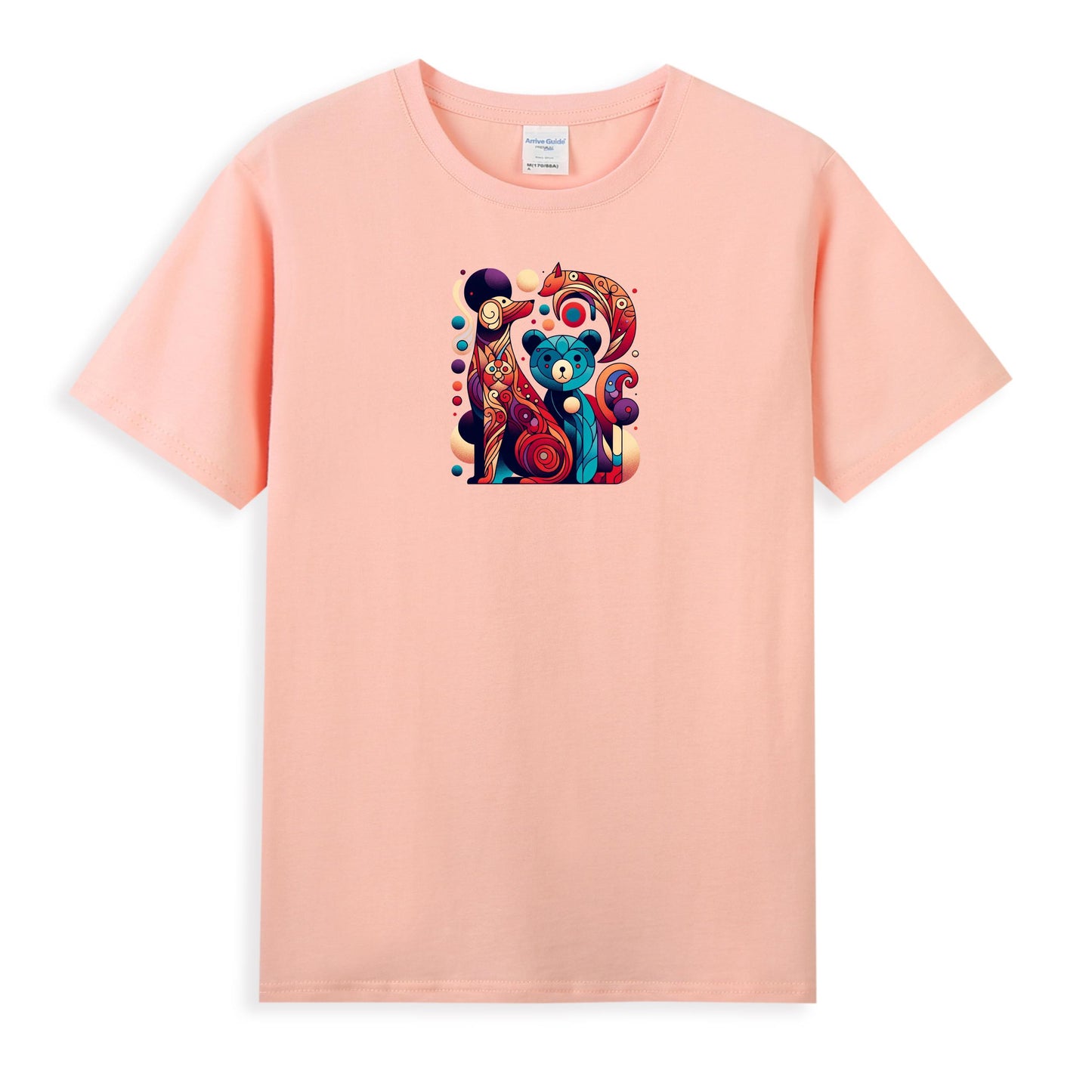 Artistic Cat and Bear Vibe Women's Premium Tee