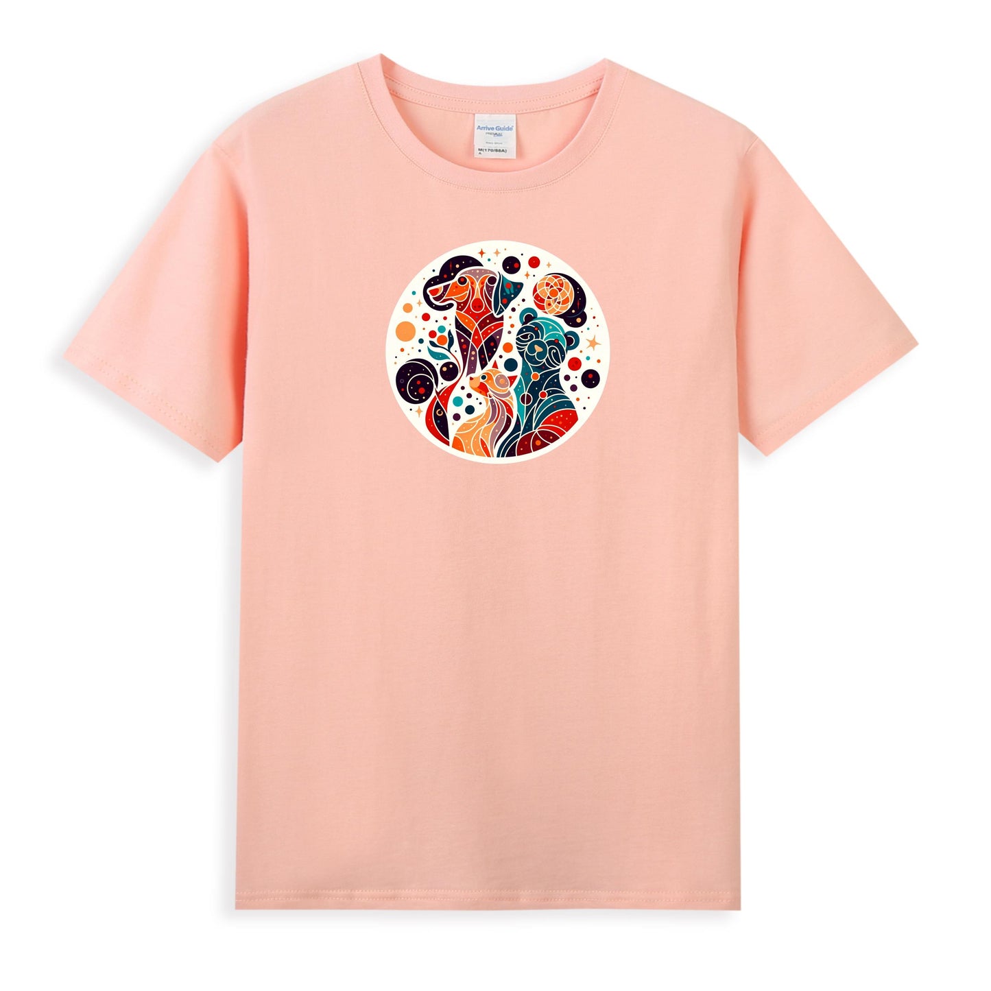 Women’s 100% Cotton Tee with Artistic Pet Design