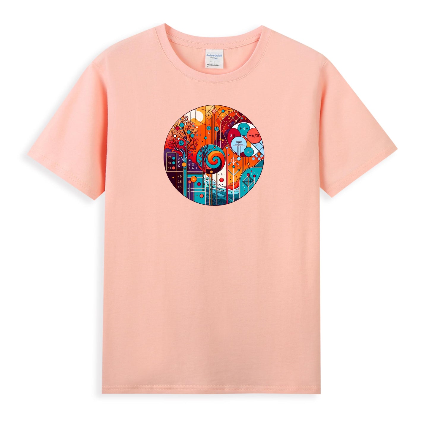 Vibrant Abstract Tech Fusion Women's T-shirt