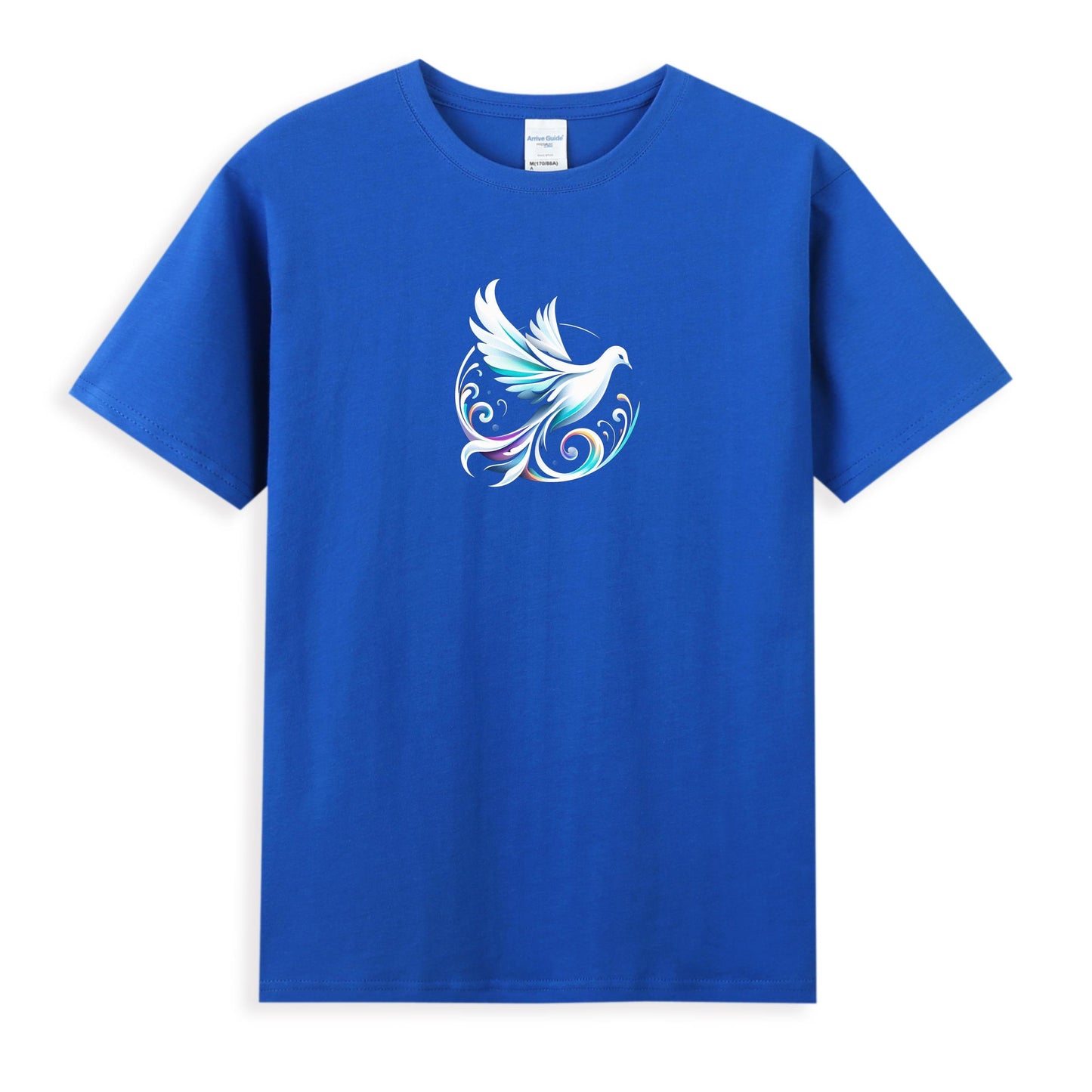 Women's Cotton T-Shirt with Peaceful Dove Design