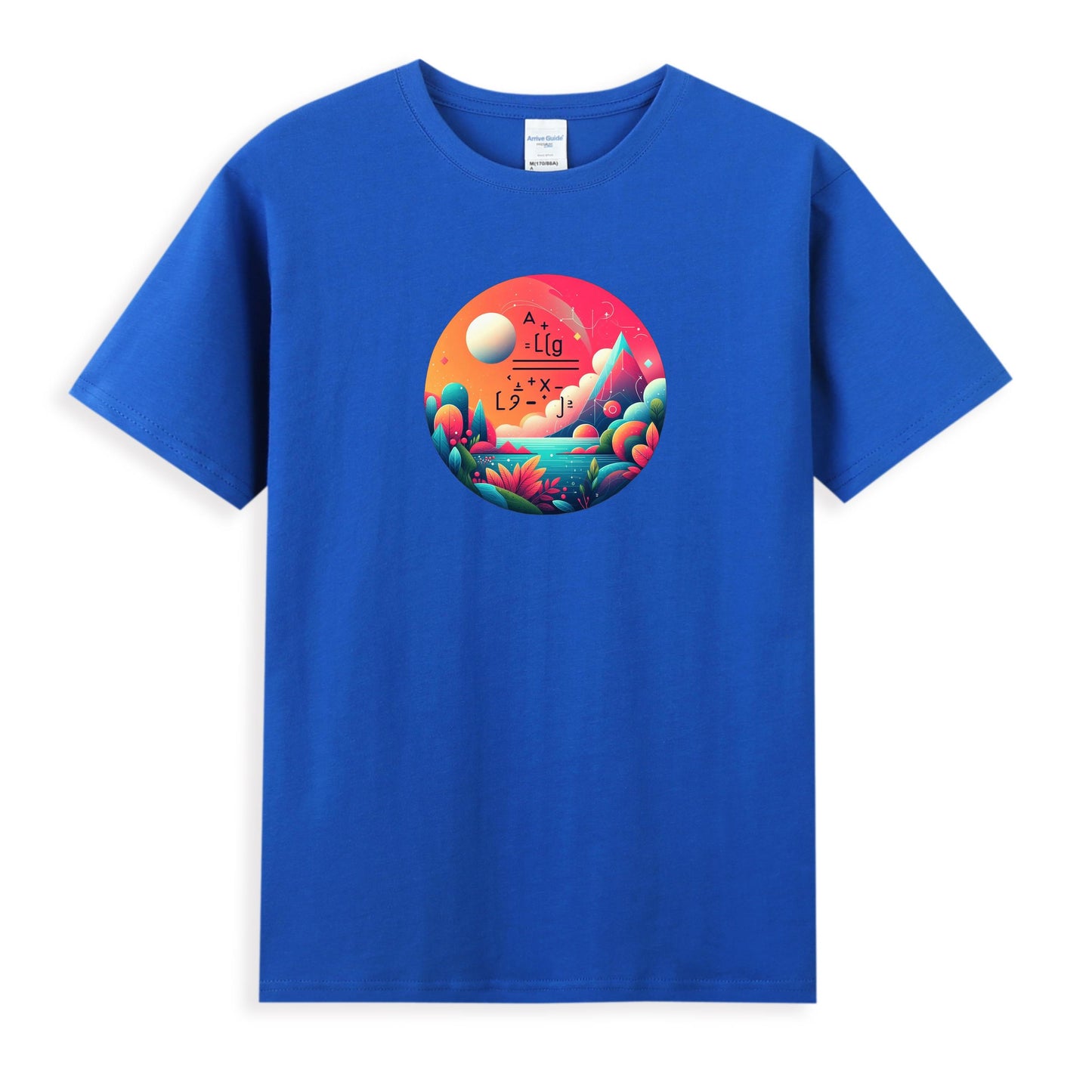 Artistic Cosmic Landscape Tee in Premium Cotton for Women