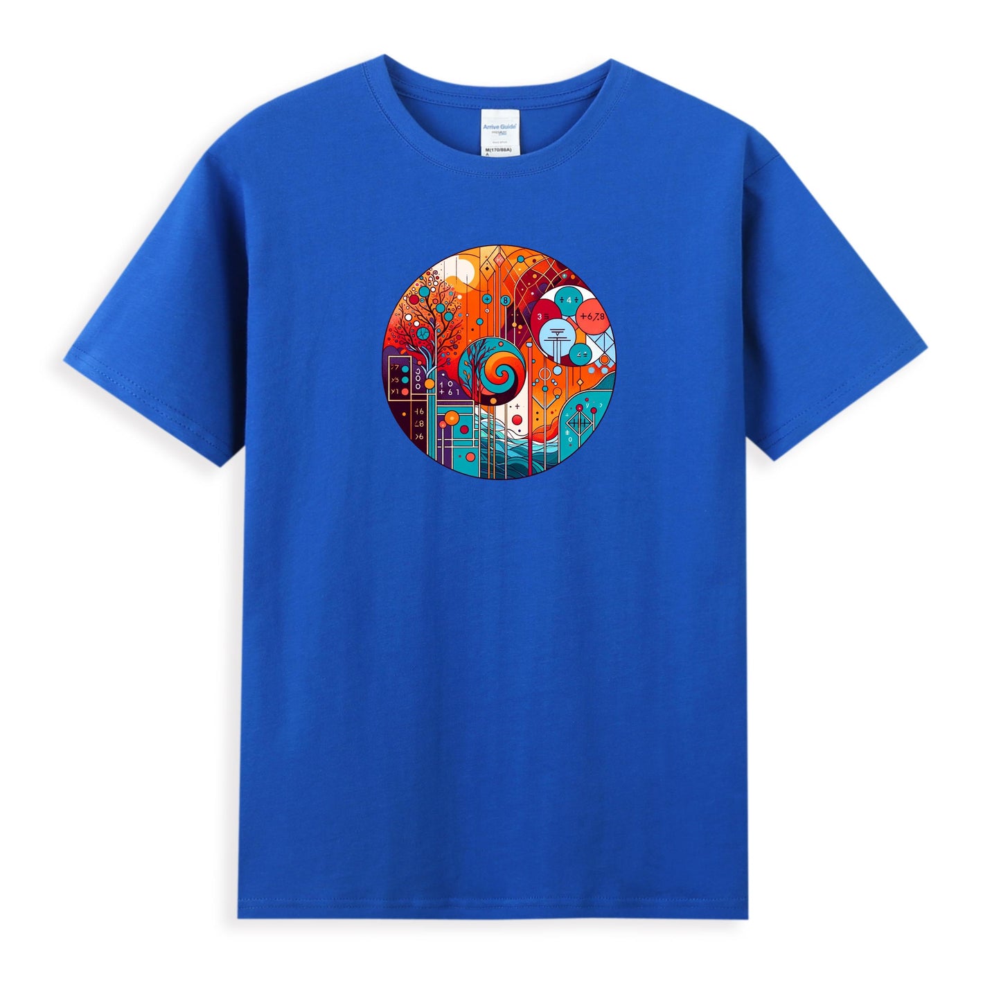 Vibrant Abstract Tech Fusion Women's T-shirt