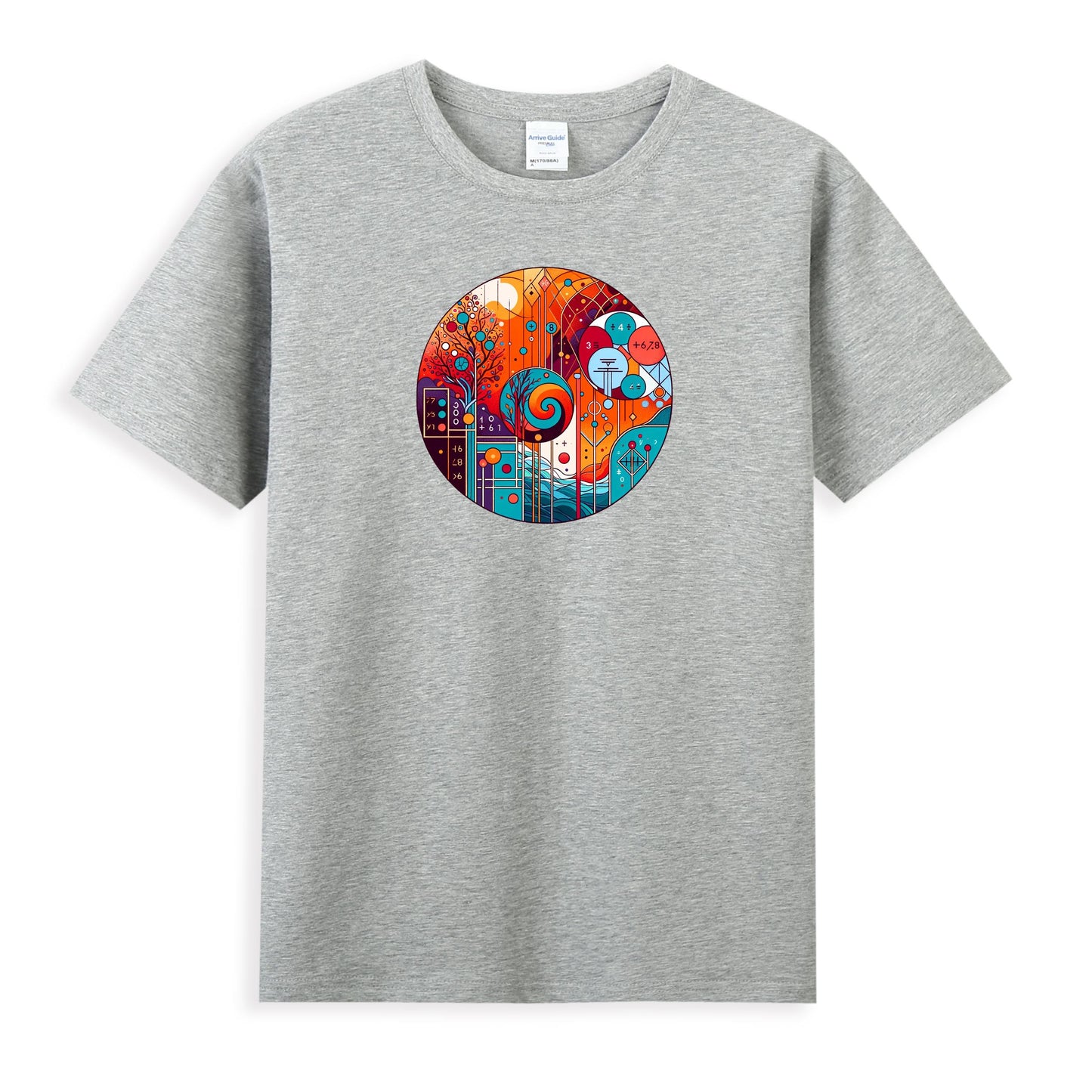 Vibrant Abstract Tech Fusion Women's T-shirt