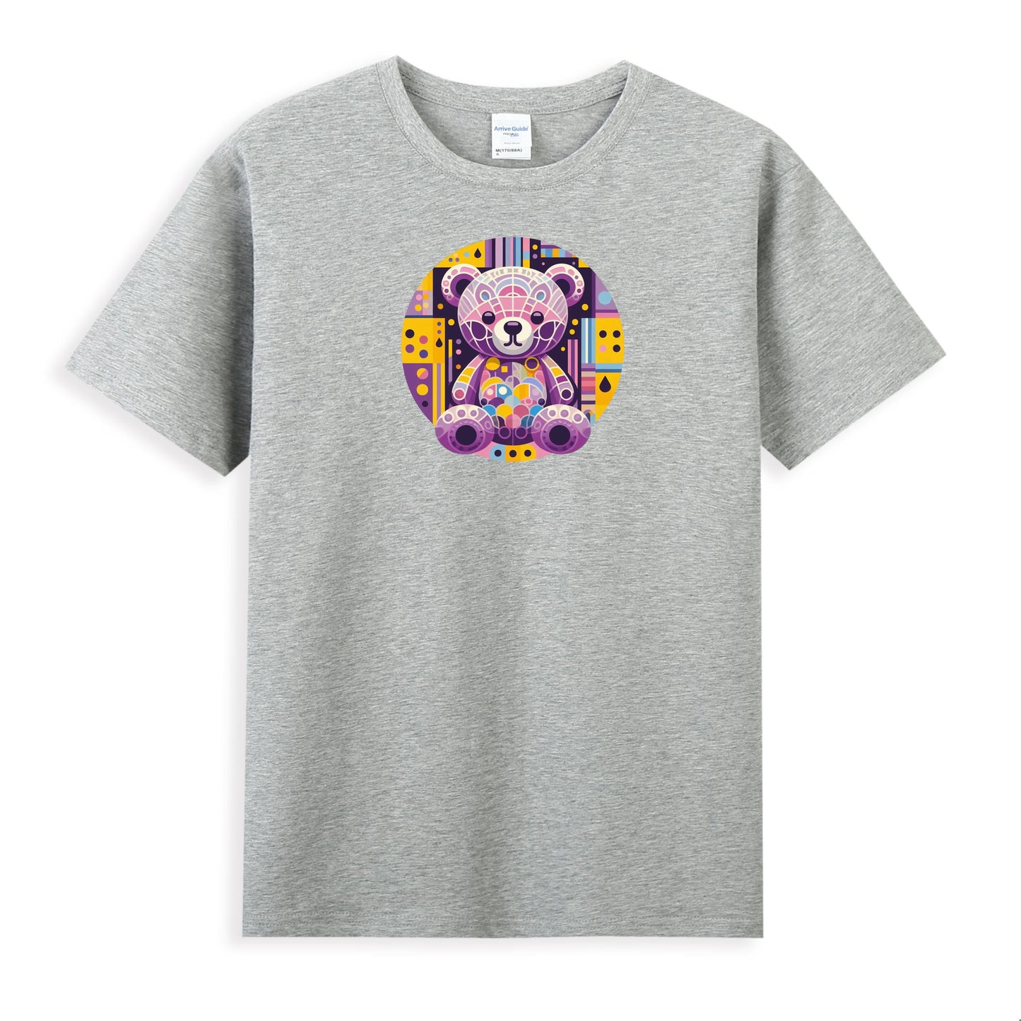 Geometric Teddy Bear Women’s 100% Premium Cotton T-Shirt