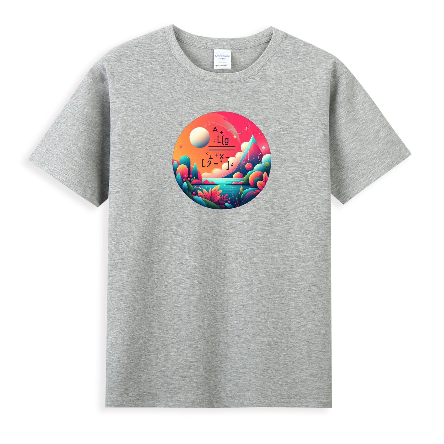 Artistic Cosmic Landscape Tee in Premium Cotton for Women