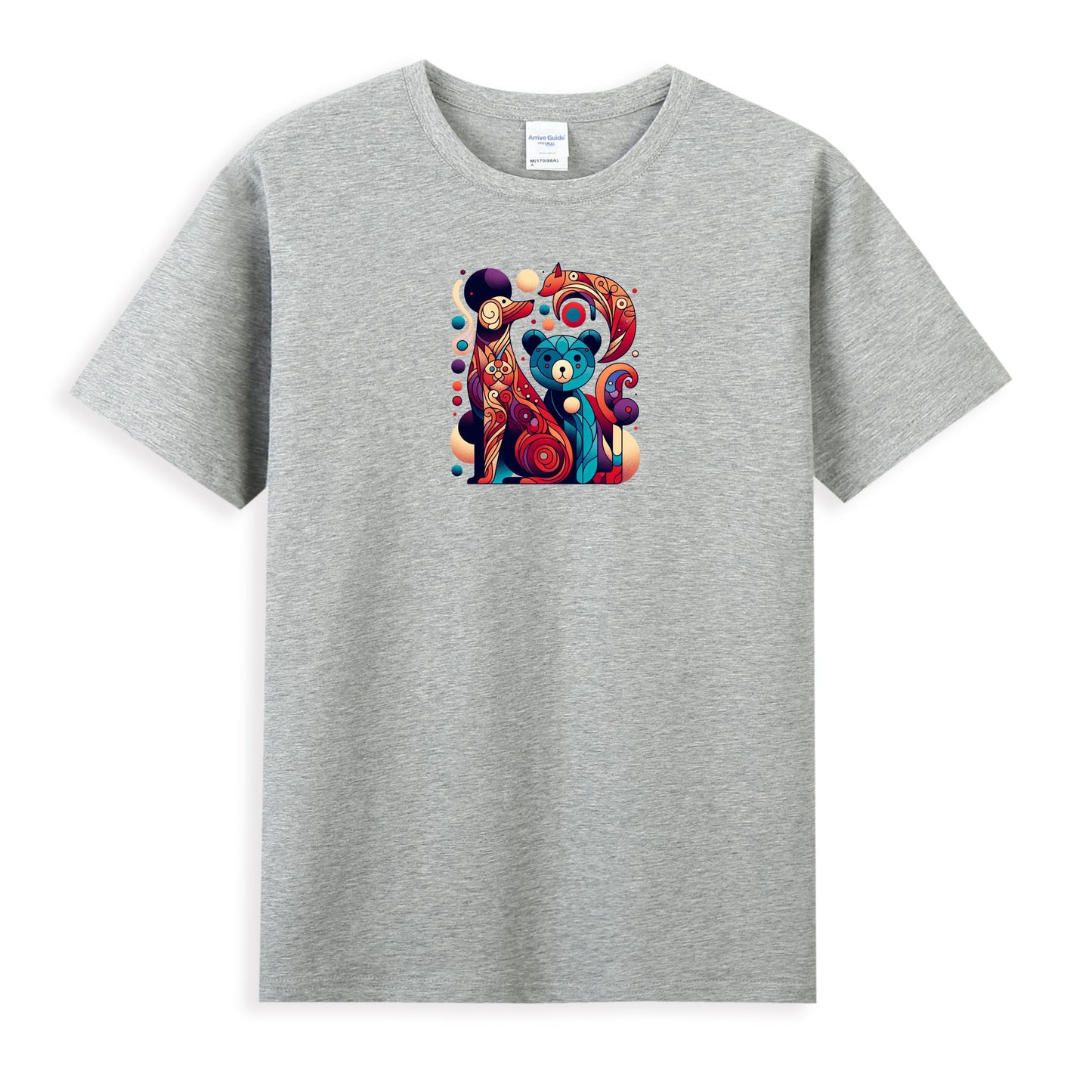 Artistic Cat and Bear Vibe Women's Premium Tee