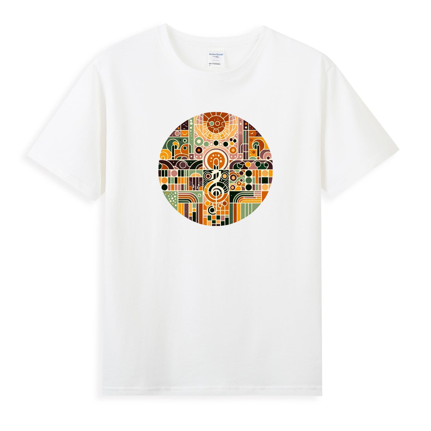 Geometric Harmony Women's Tee - A Symphony of Shapes