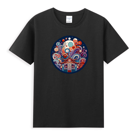 Mystical Temple Tee - Where Tradition Meets Imagination