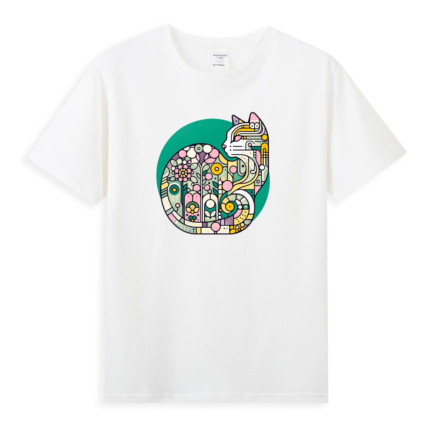 Intricate Cat Art Tee - Celebrate the Beauty of Detail