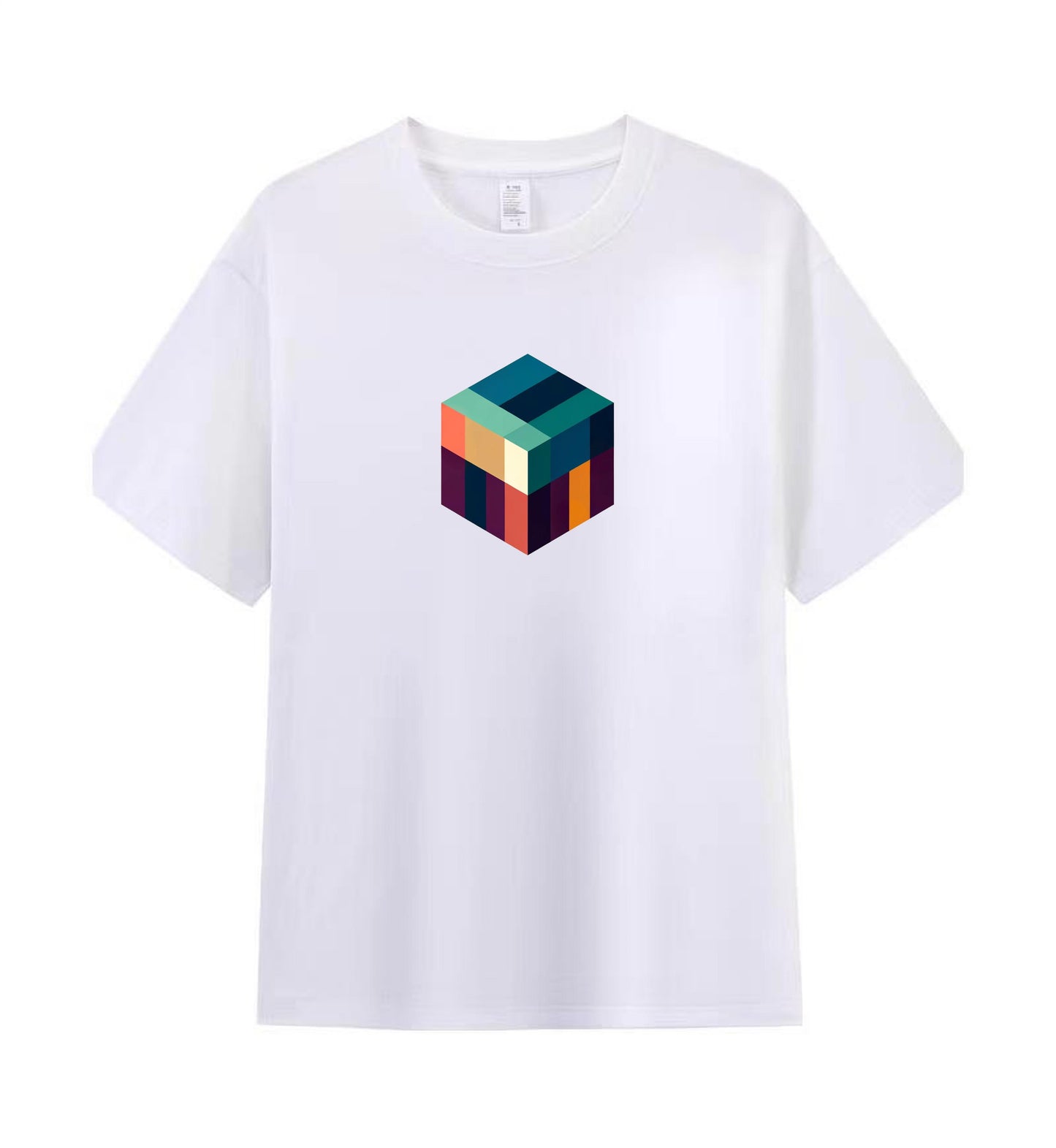 Minimalist Cube Men's Tee - A Statement in Simplicity 2