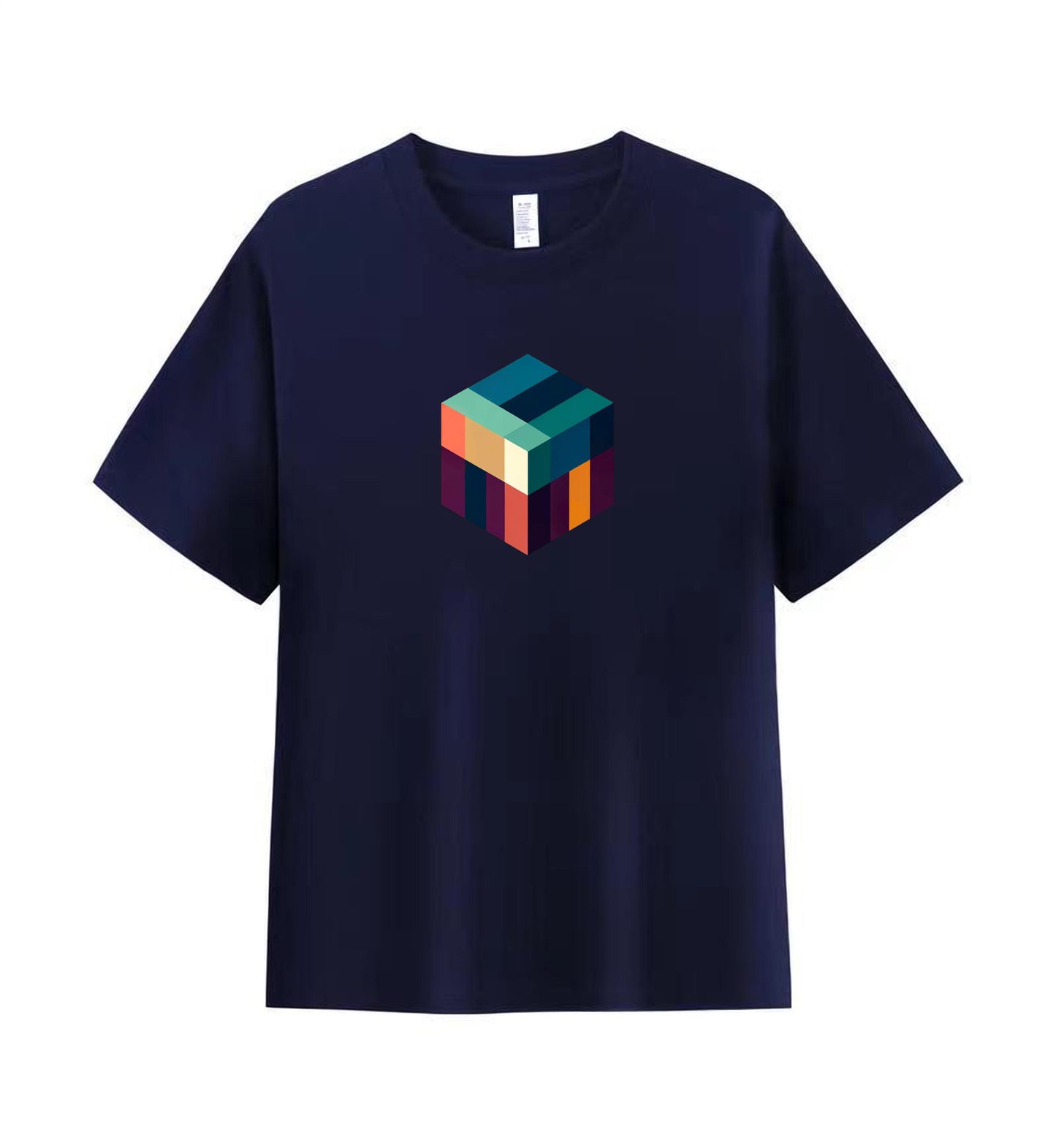 Minimalist Cube Men's Tee - A Statement in Simplicity 2