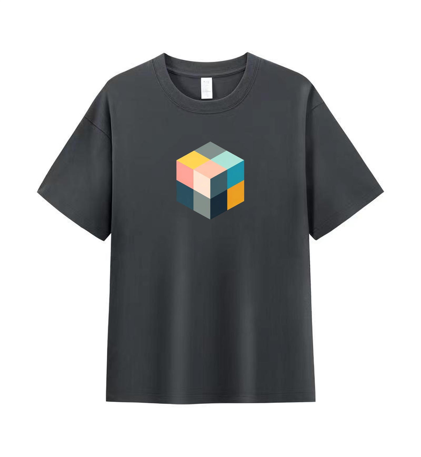 Minimalist Cube Men's Tee - A Statement in Simplicity 3