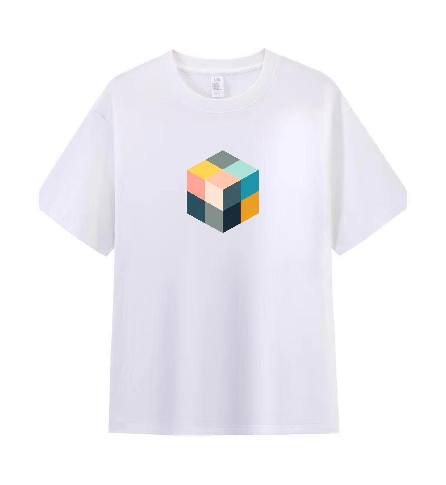 Minimalist Cube Men's Tee - A Statement in Simplicity 3