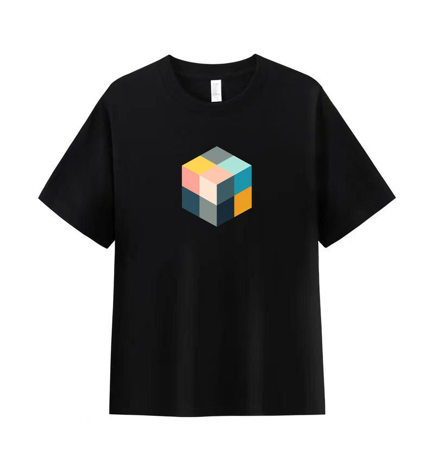 Minimalist Cube Men's Tee - A Statement in Simplicity 3