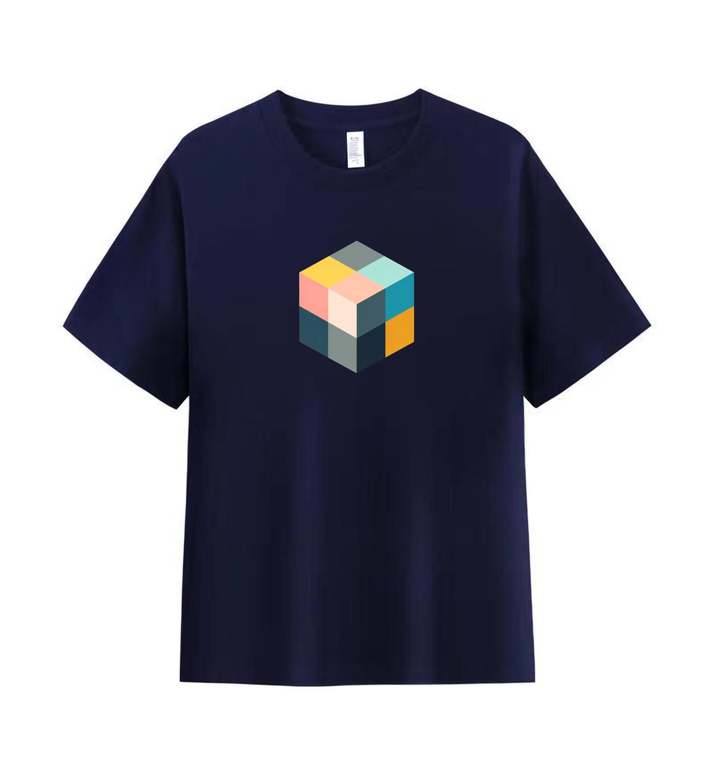 Minimalist Cube Men's Tee - A Statement in Simplicity 3