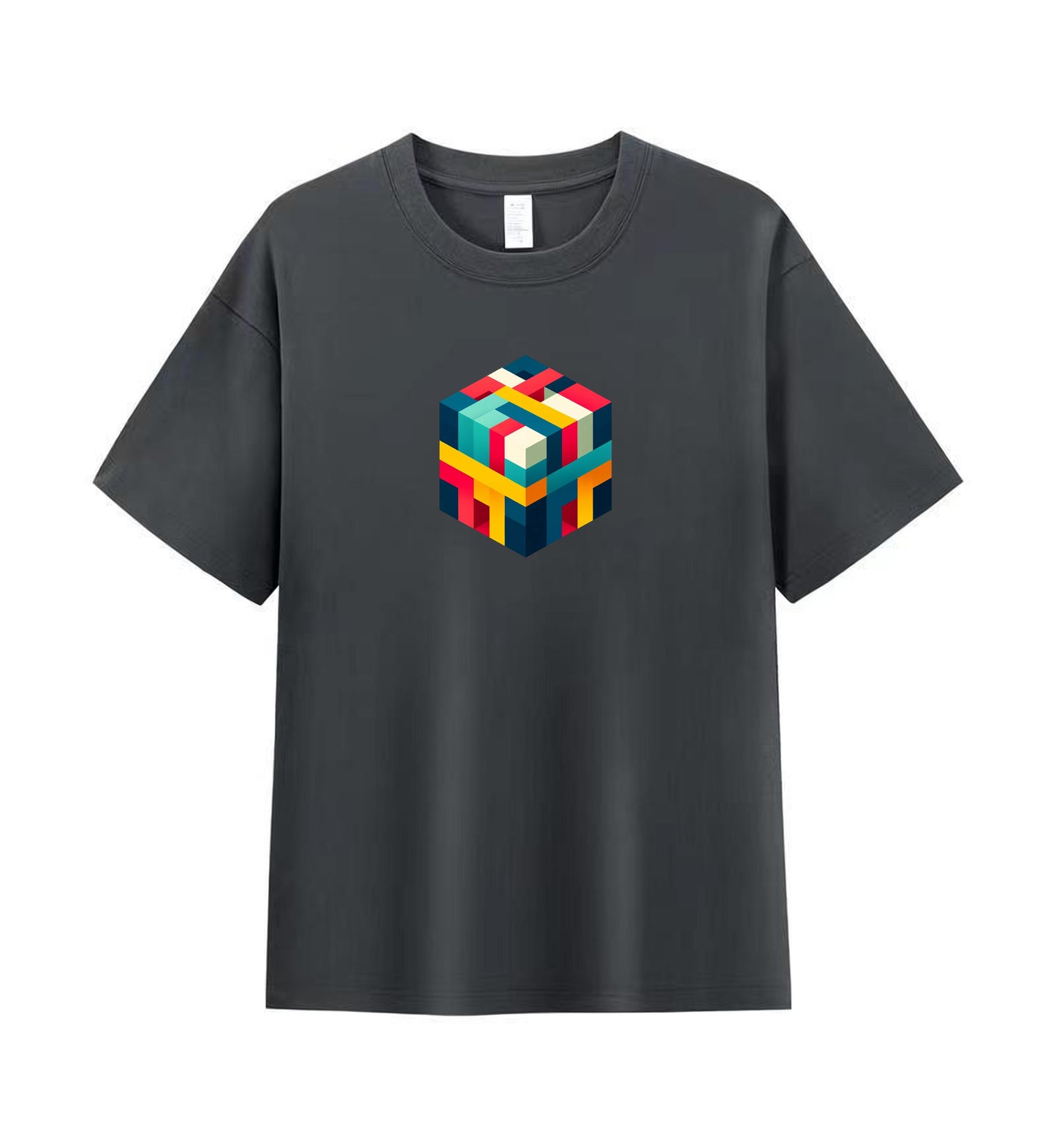 Minimalist Cube Men's Tee - A Statement in Simplicity 5