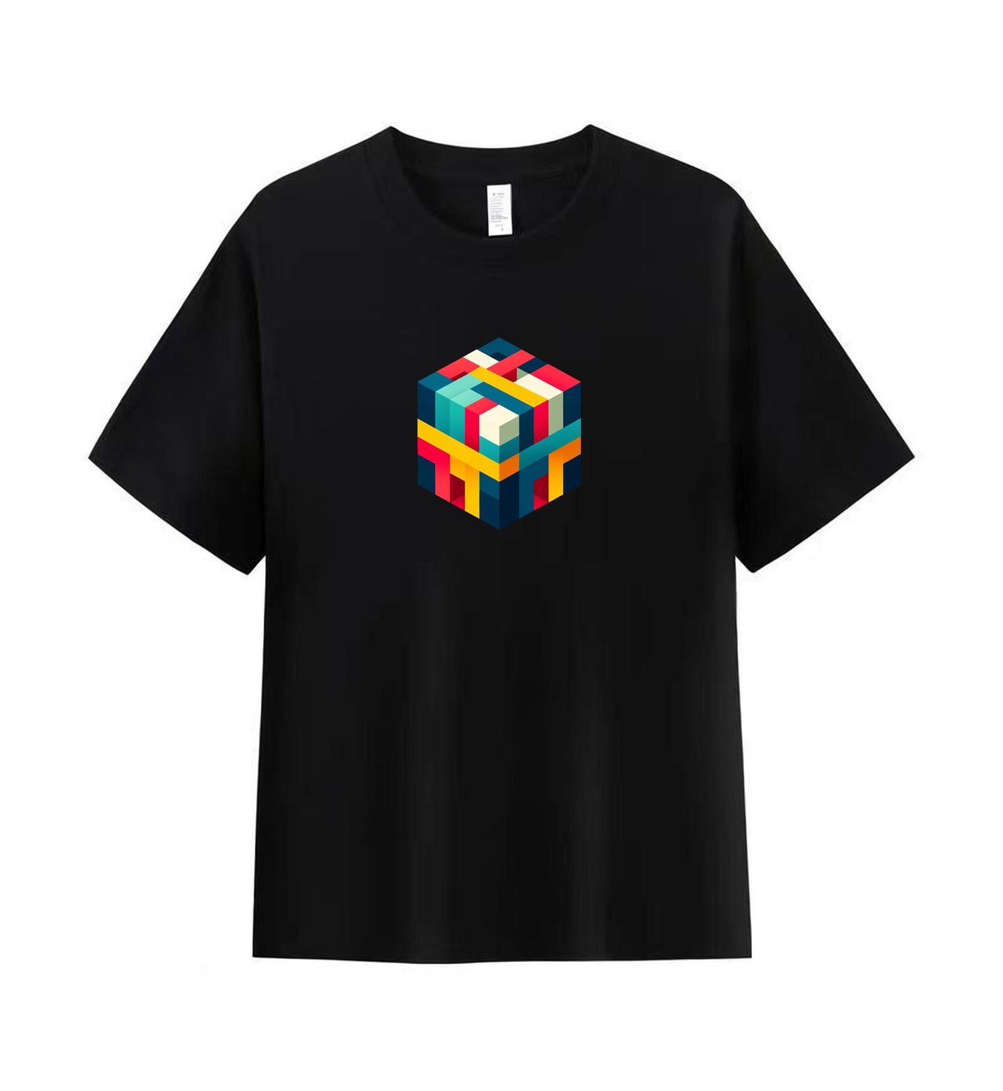 Minimalist Cube Men's Tee - A Statement in Simplicity 5