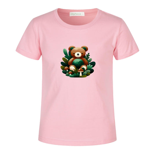 Adorable Forest Teddy Kids T-Shirt 100% cotton 4 - Cute and Comfortable