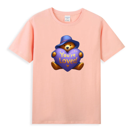 Cute Teddy Bear Love Heart Women's Premium Tee