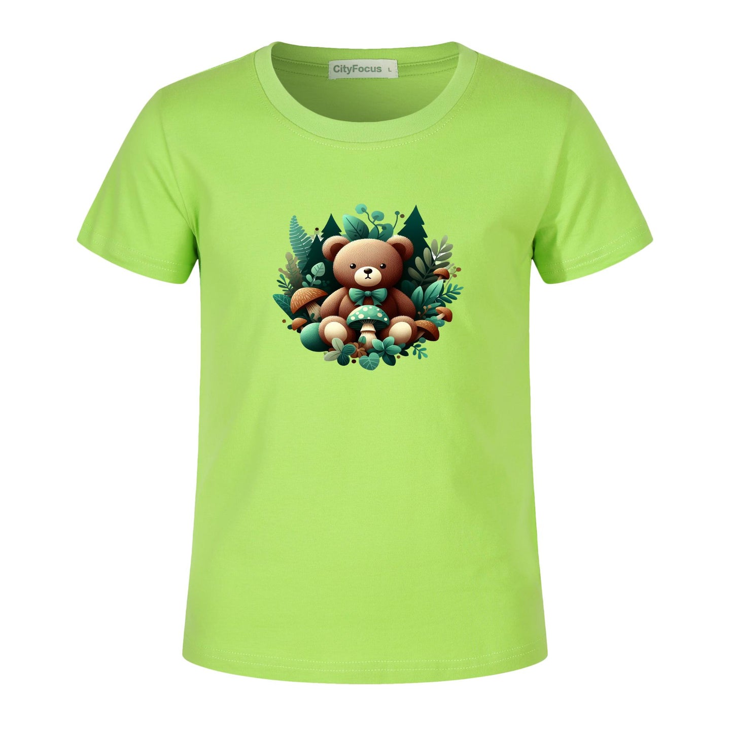 Adorable Forest Teddy Kids T-Shirt 100% cotton 3 - Cute and Comfortable