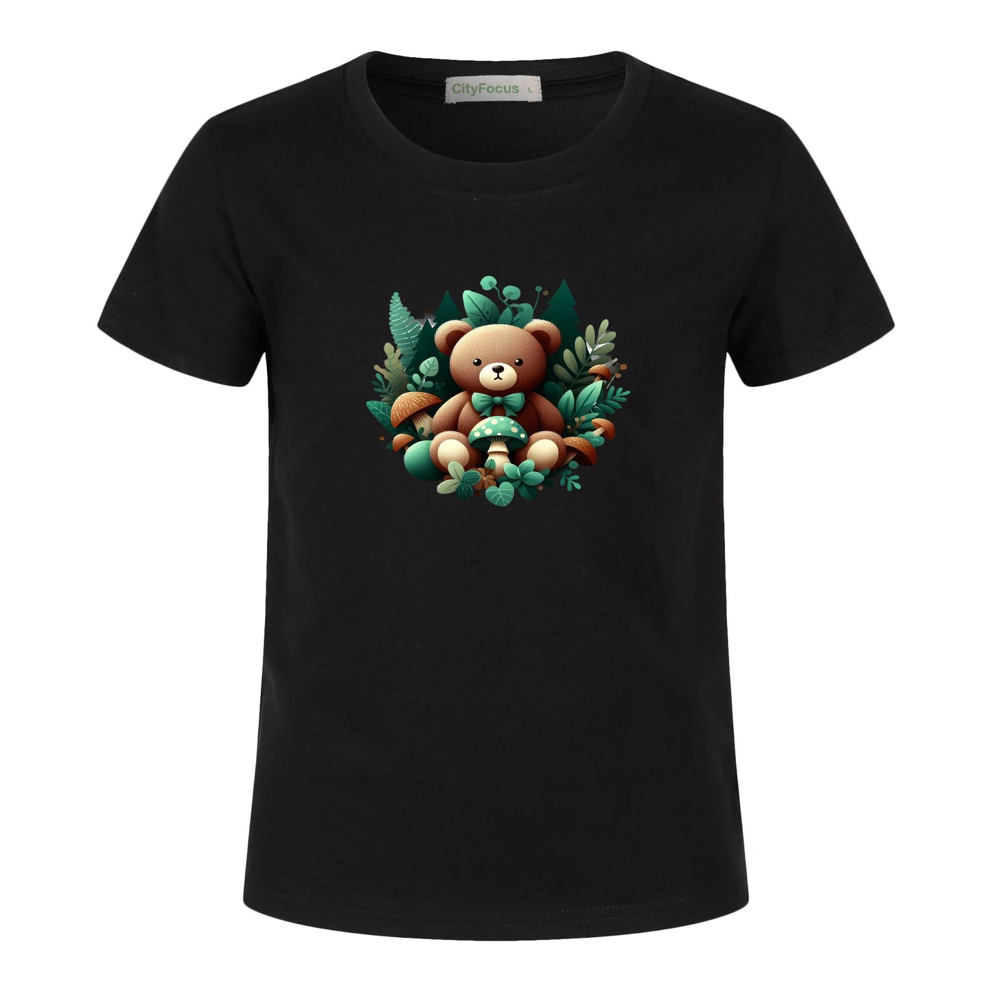 Adorable Forest Teddy Kids T-Shirt 100% cotton 3 - Cute and Comfortable