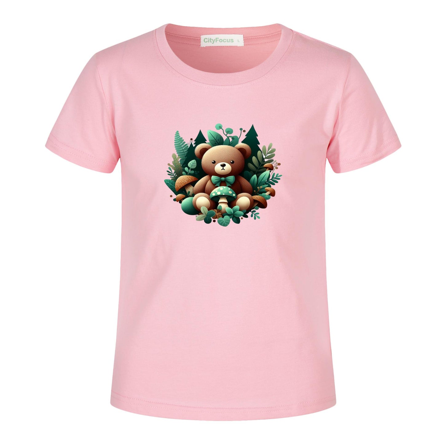 Adorable Forest Teddy Kids T-Shirt 100% cotton 3 - Cute and Comfortable