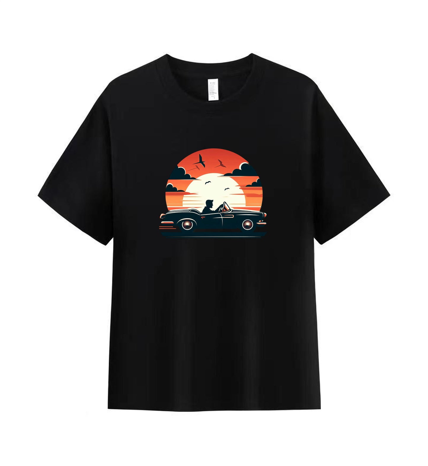 Sunset Drive 2- 100% Cotton Classic Car T-Shirt