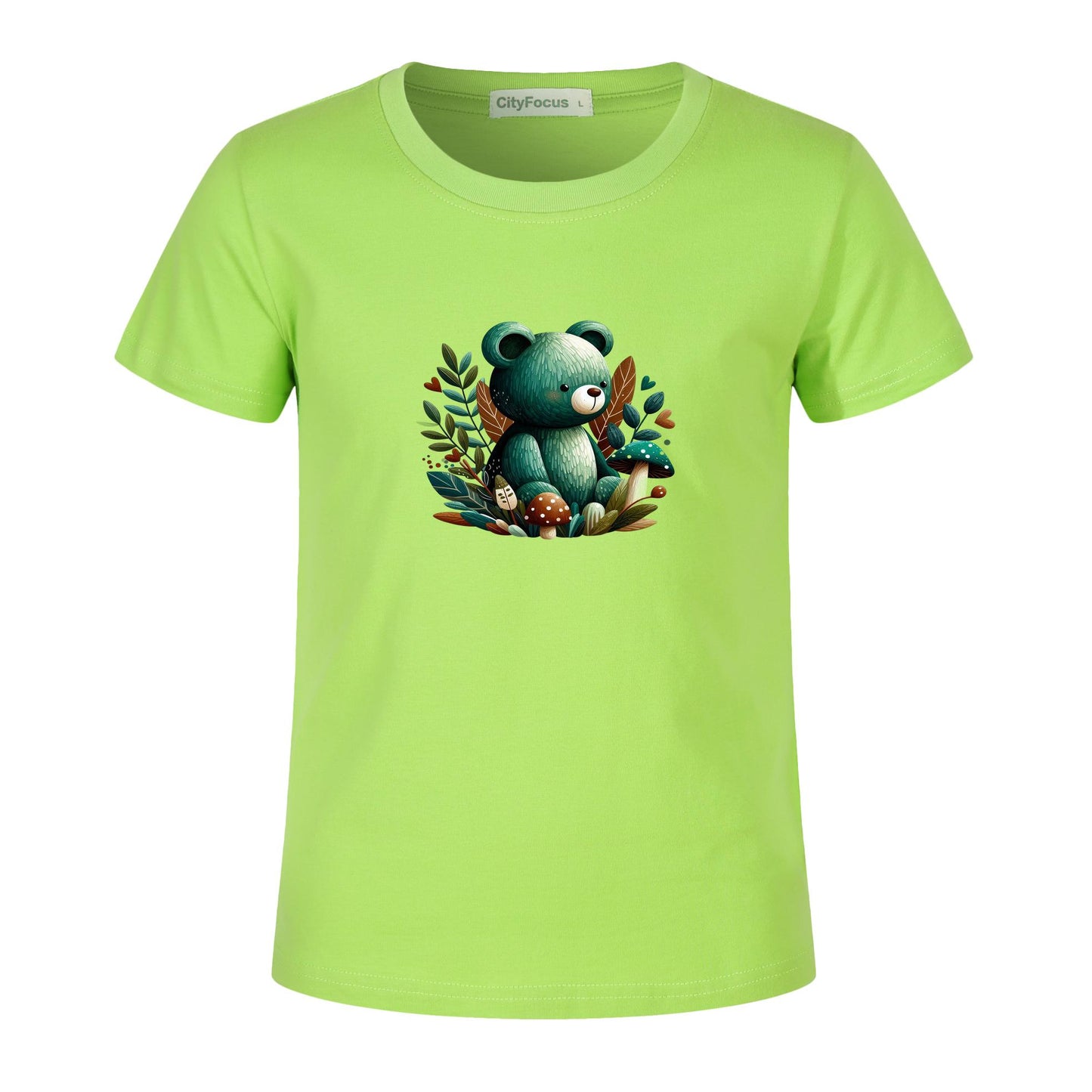 Adorable Forest Teddy Kids T-Shirt 100% cotton 1 - Cute and Comfortable