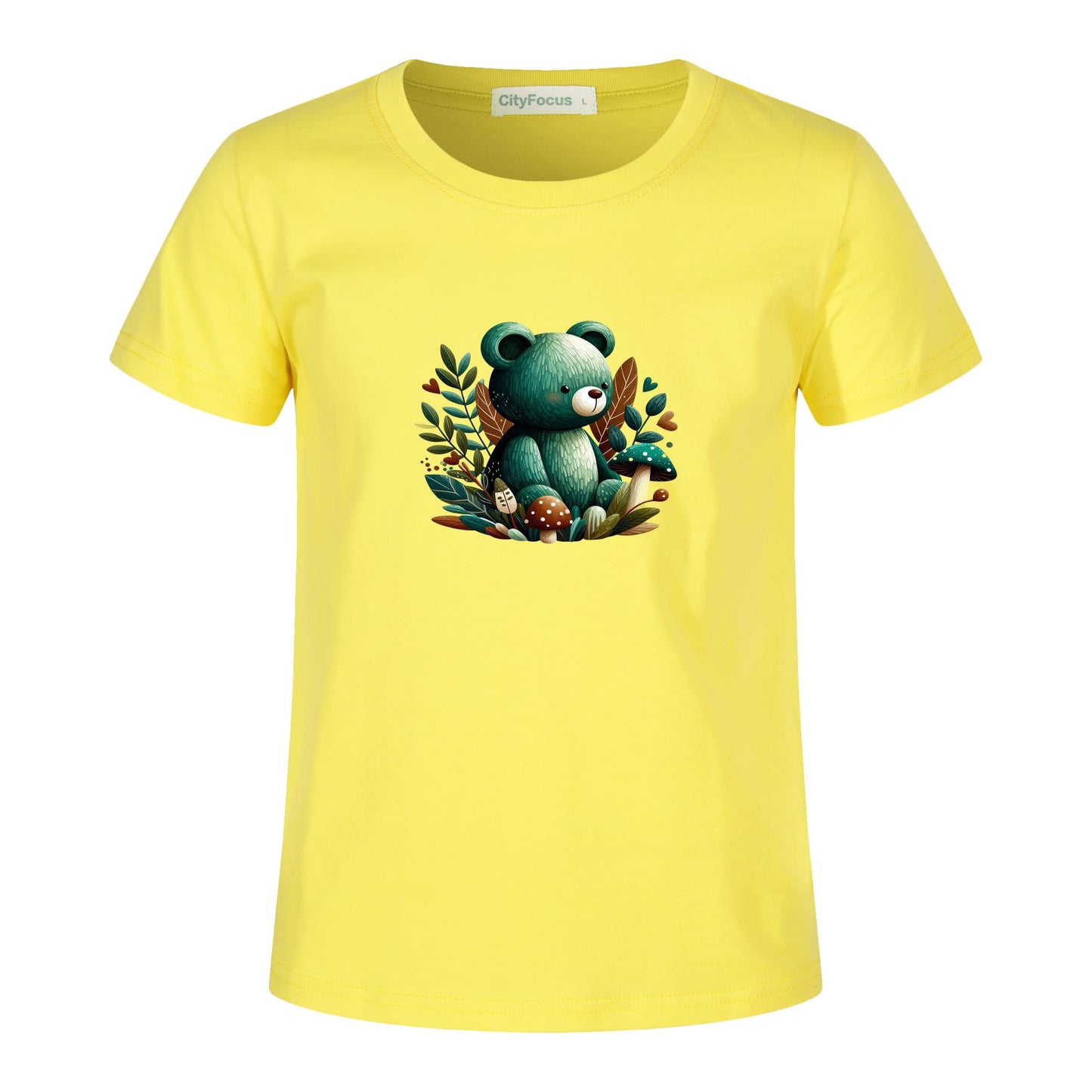 Adorable Forest Teddy Kids T-Shirt 100% cotton 1 - Cute and Comfortable