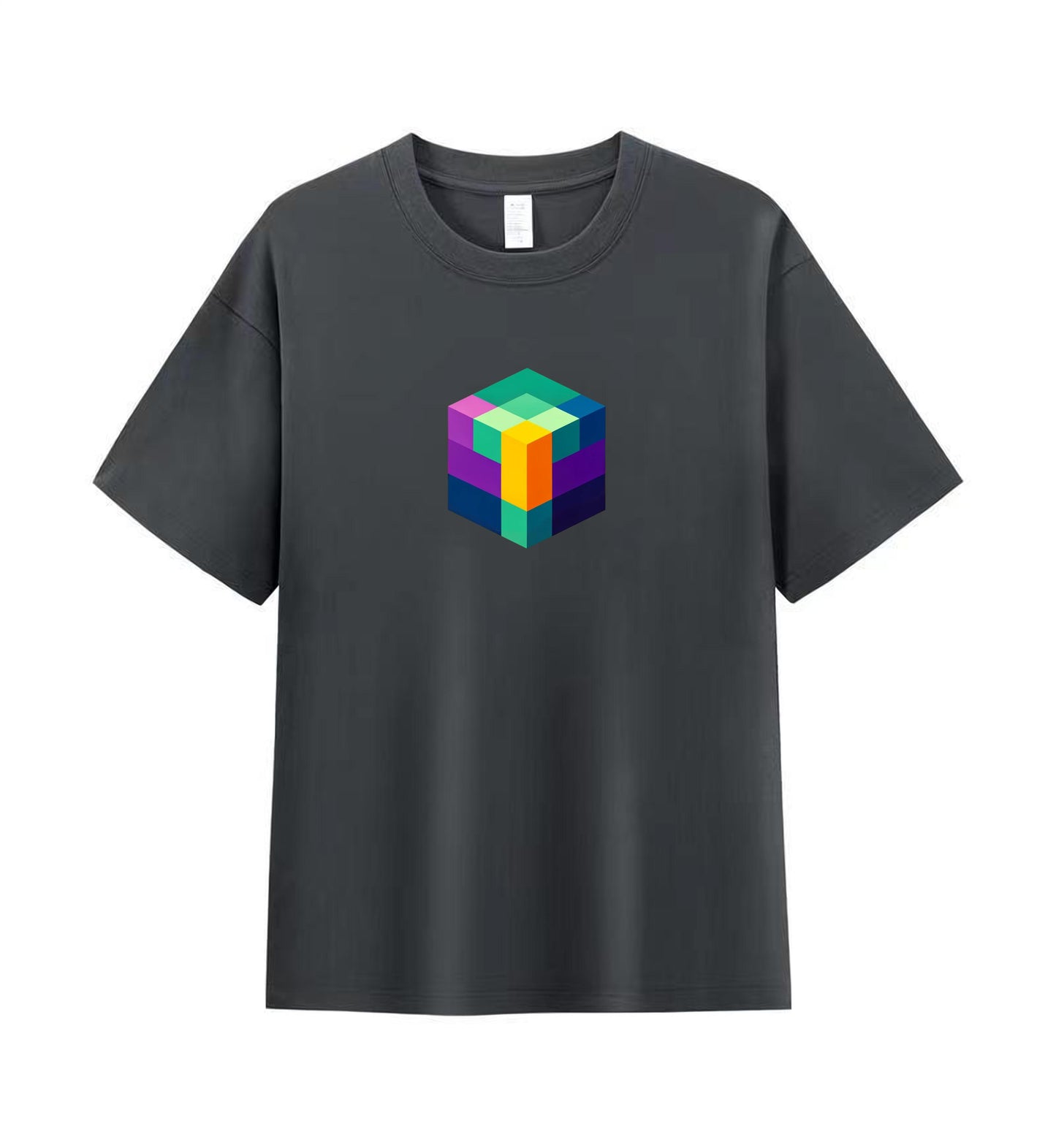 Minimalist Cube Men's Tee - A Statement in Simplicity 1