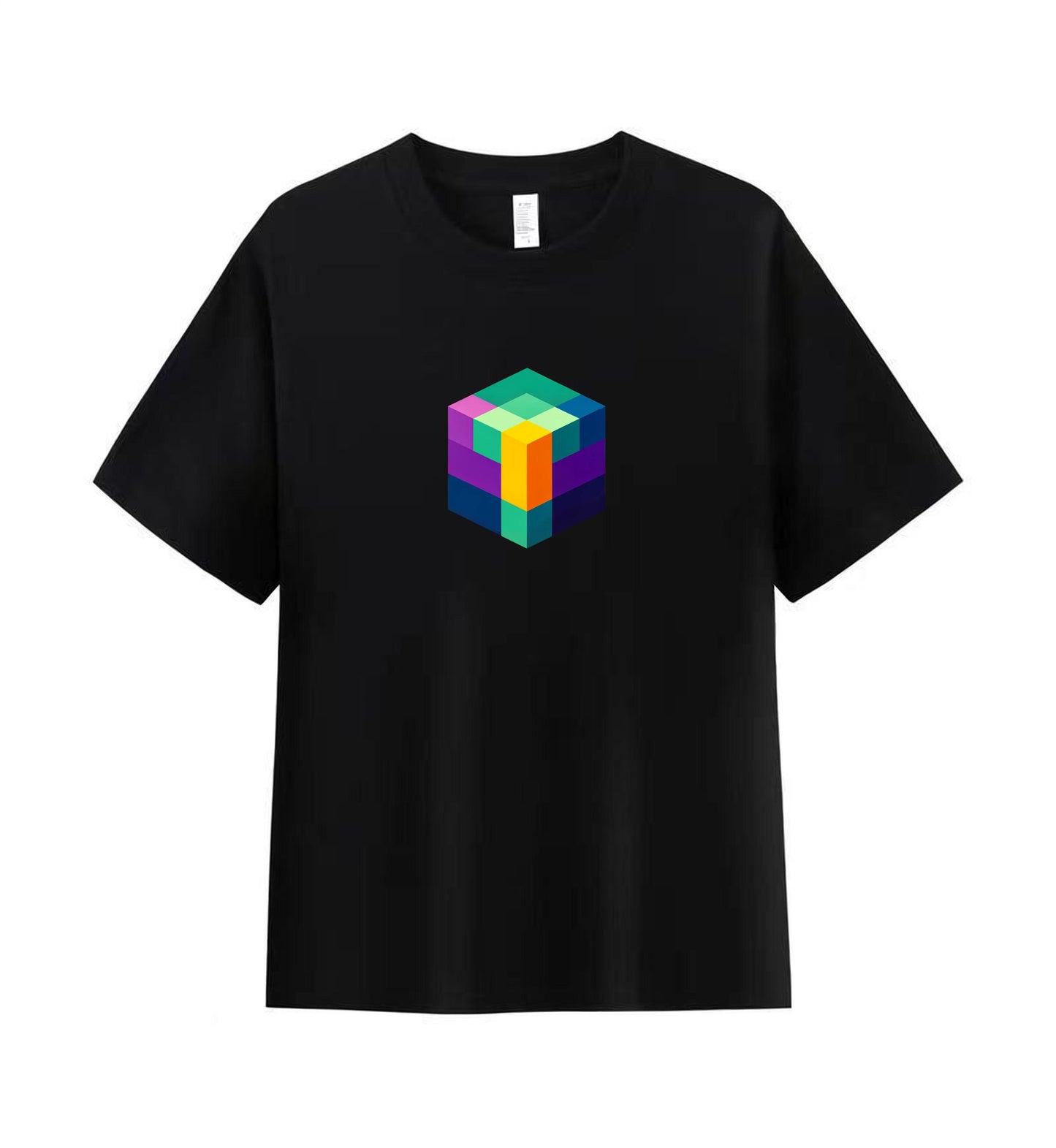 Minimalist Cube Men's Tee - A Statement in Simplicity 1