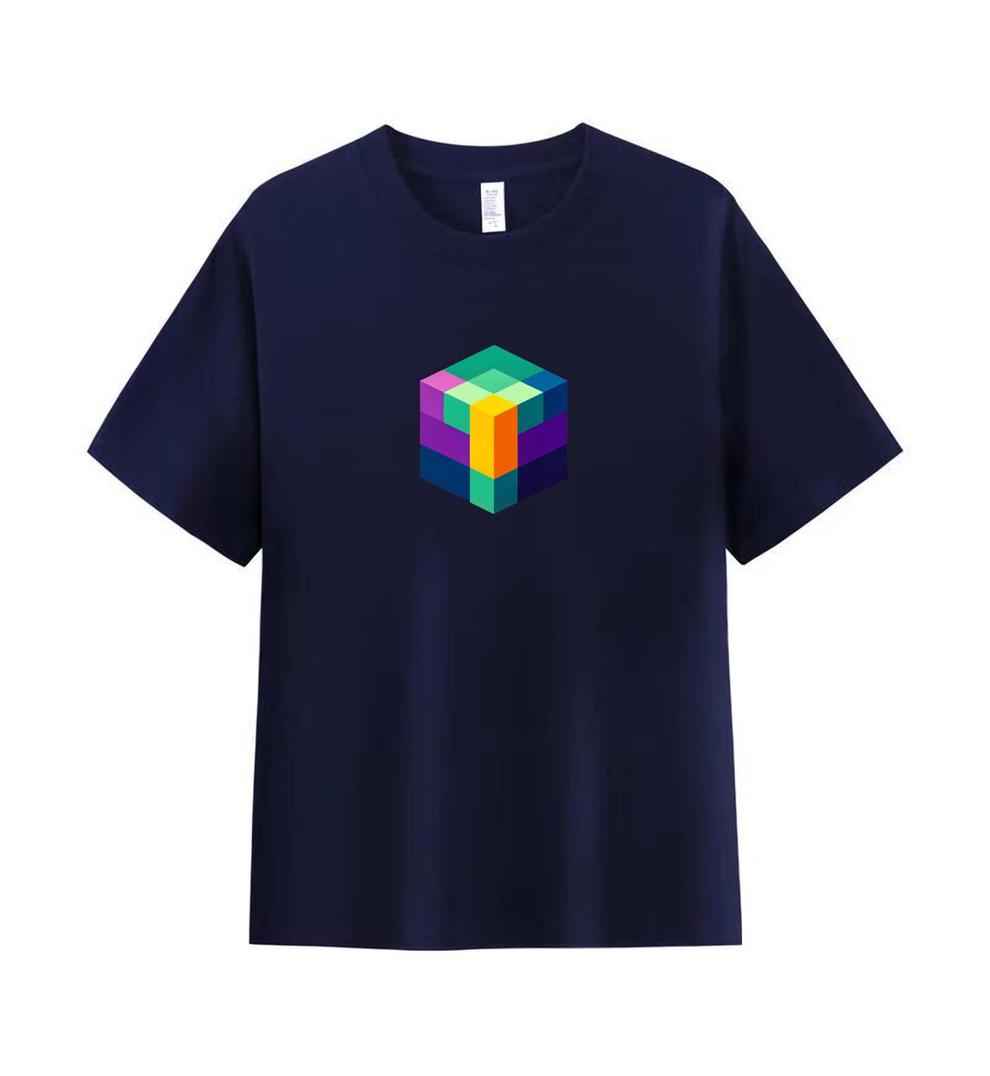 Minimalist Cube Men's Tee - A Statement in Simplicity 1