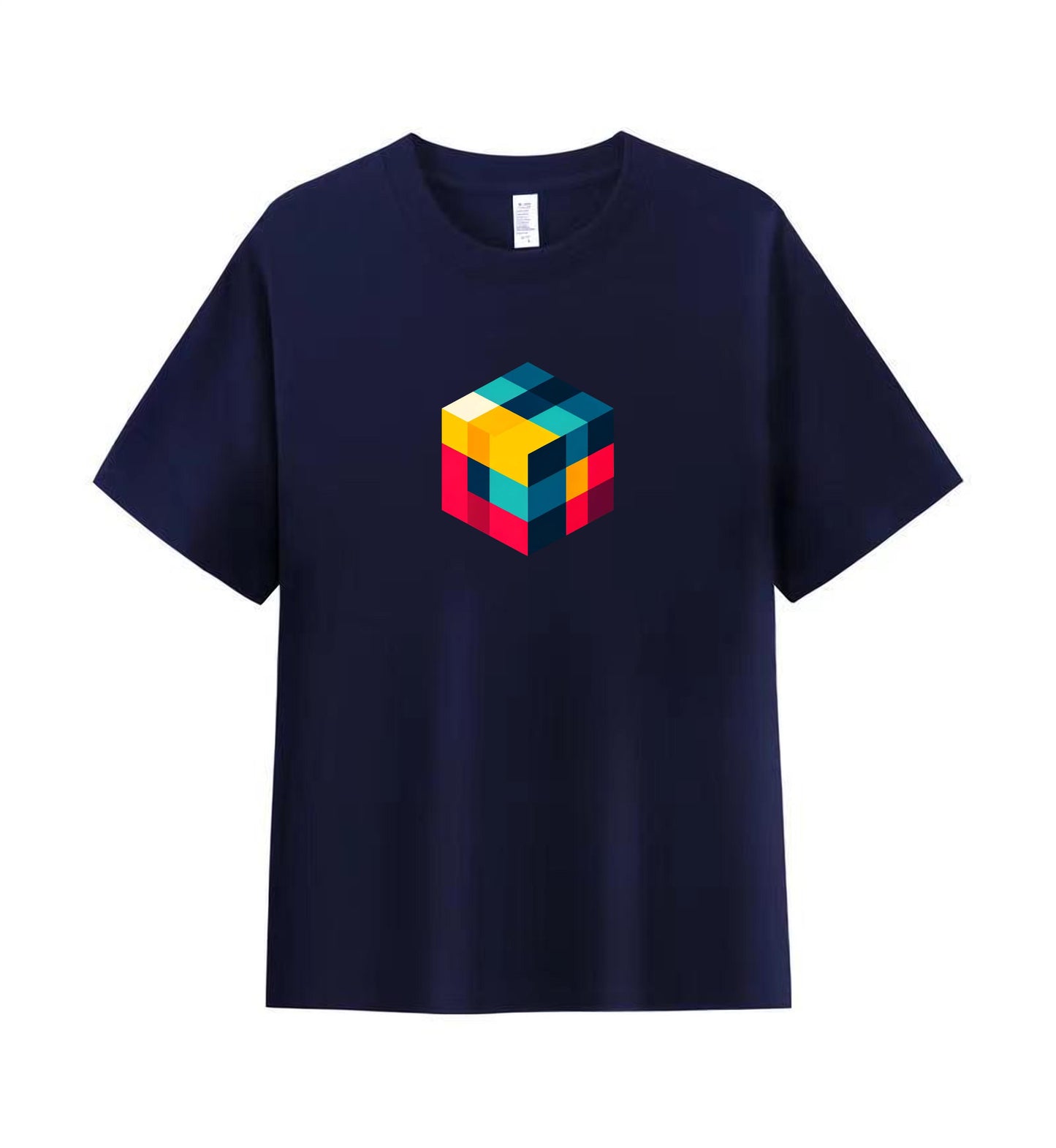 Minimalist Cube Men's Tee - A Statement in Simplicity 4