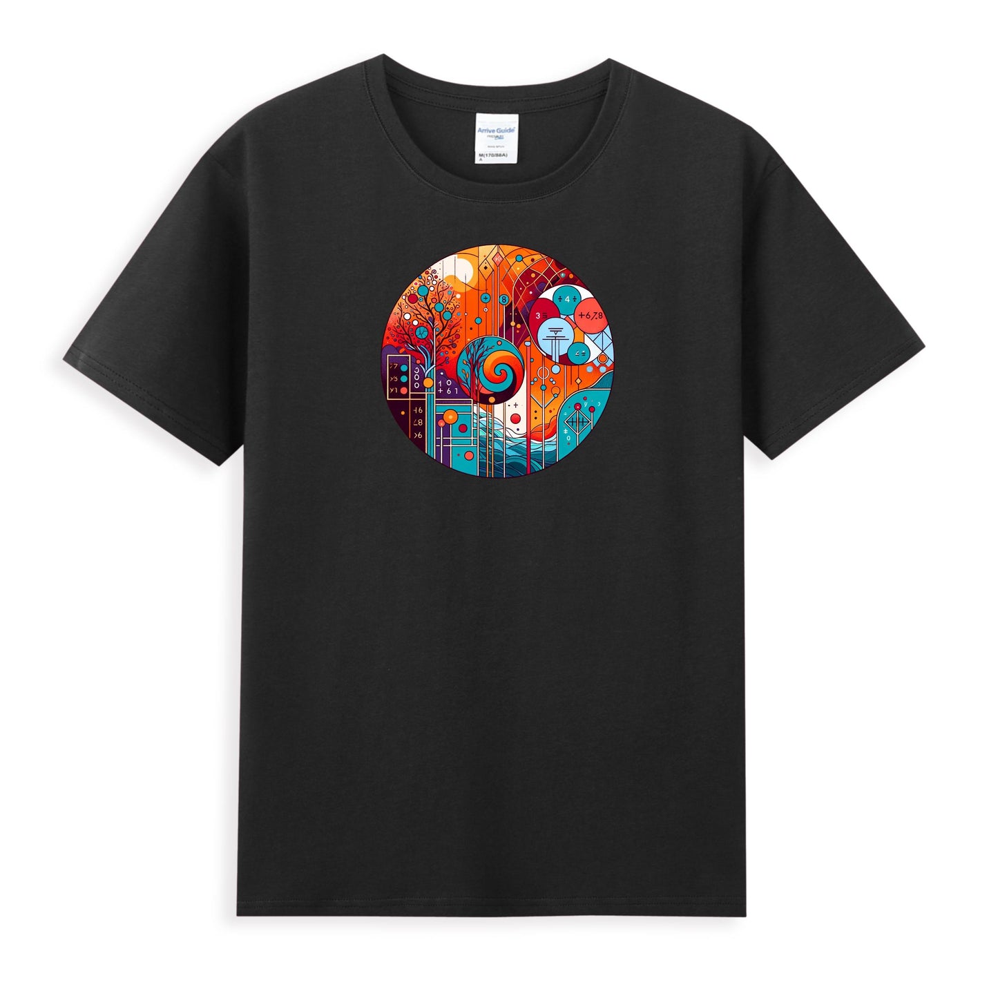 Vibrant Abstract Tech Fusion Women's T-shirt