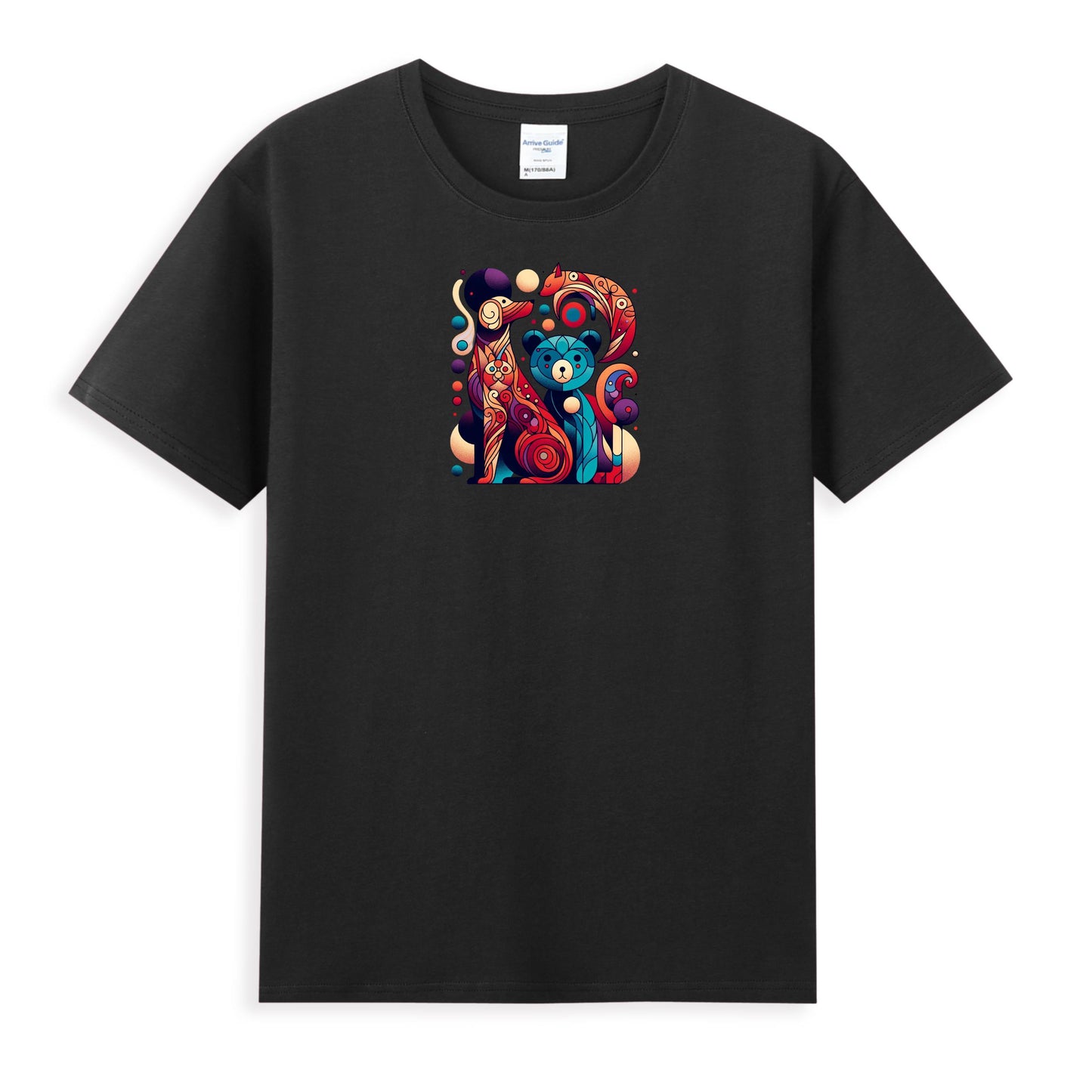 Artistic Cat and Bear Vibe Women's Premium Tee