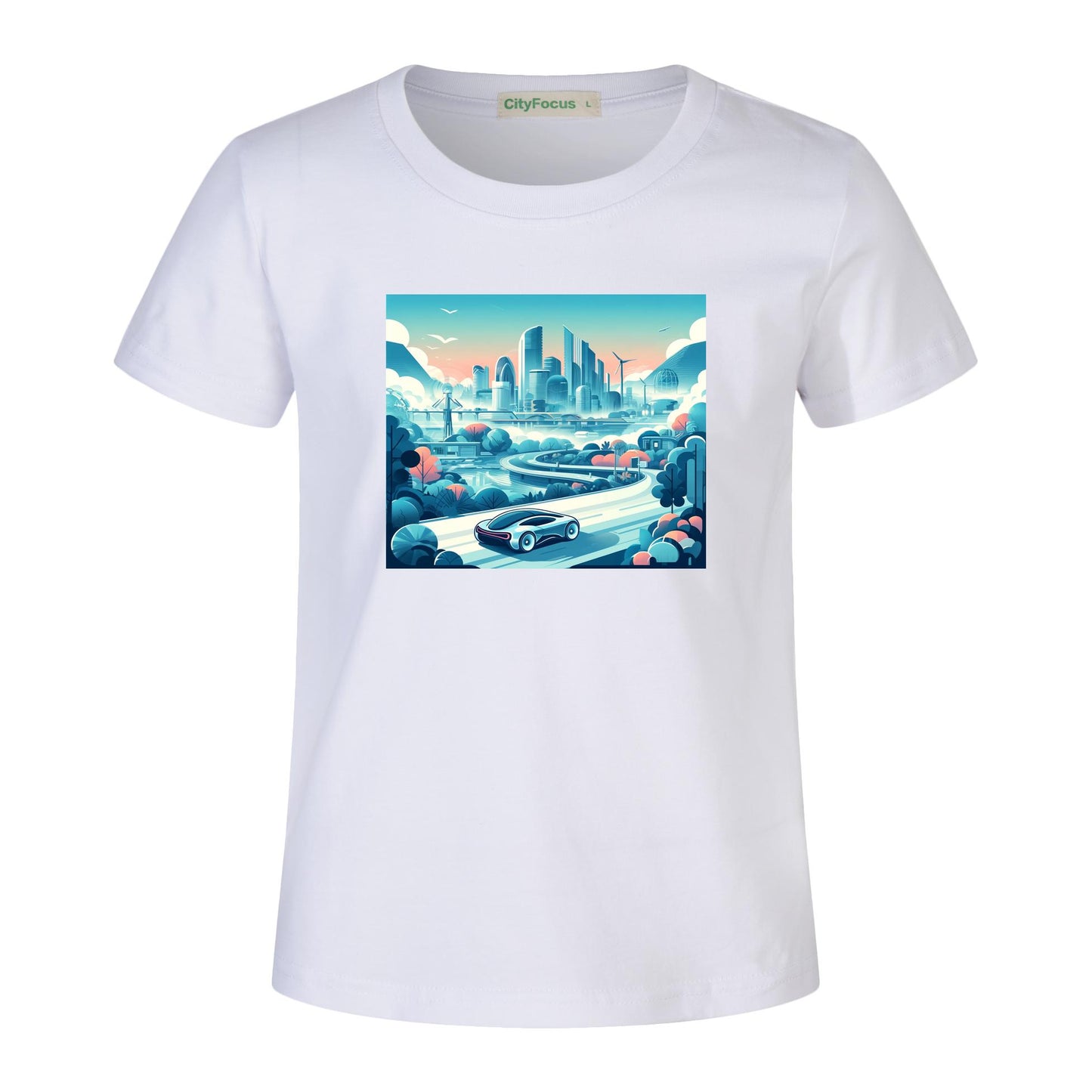 Boys' Futuristic Cityscape Graphic Tee 100% cotton 3