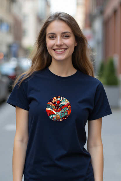 Floral Fantasy Women's Tee - Nature's Blooms in Vibrant Colors