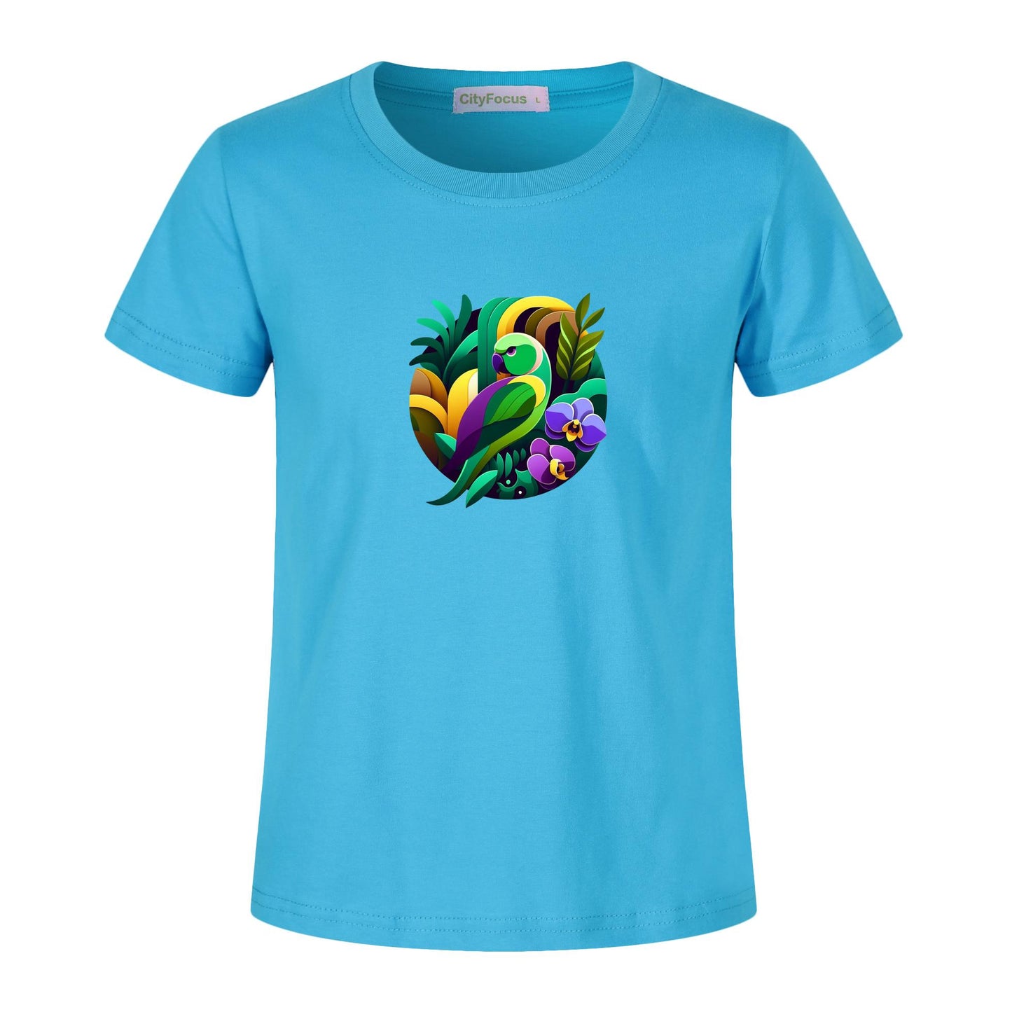 Bird of the Tropics - A Colorful Jungle Scene