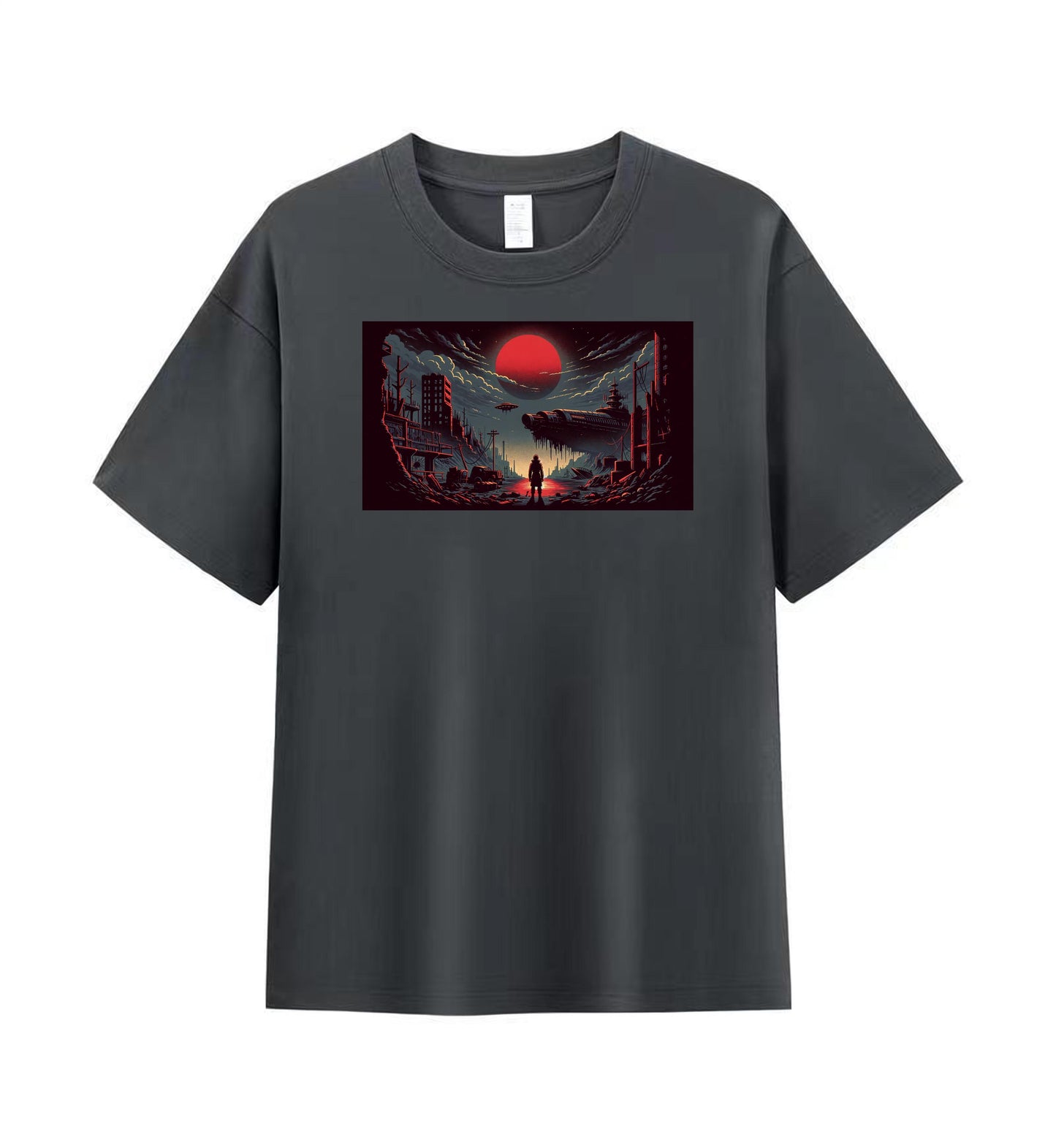 Dystopian Future Men's Tee - A World on the Brink 5