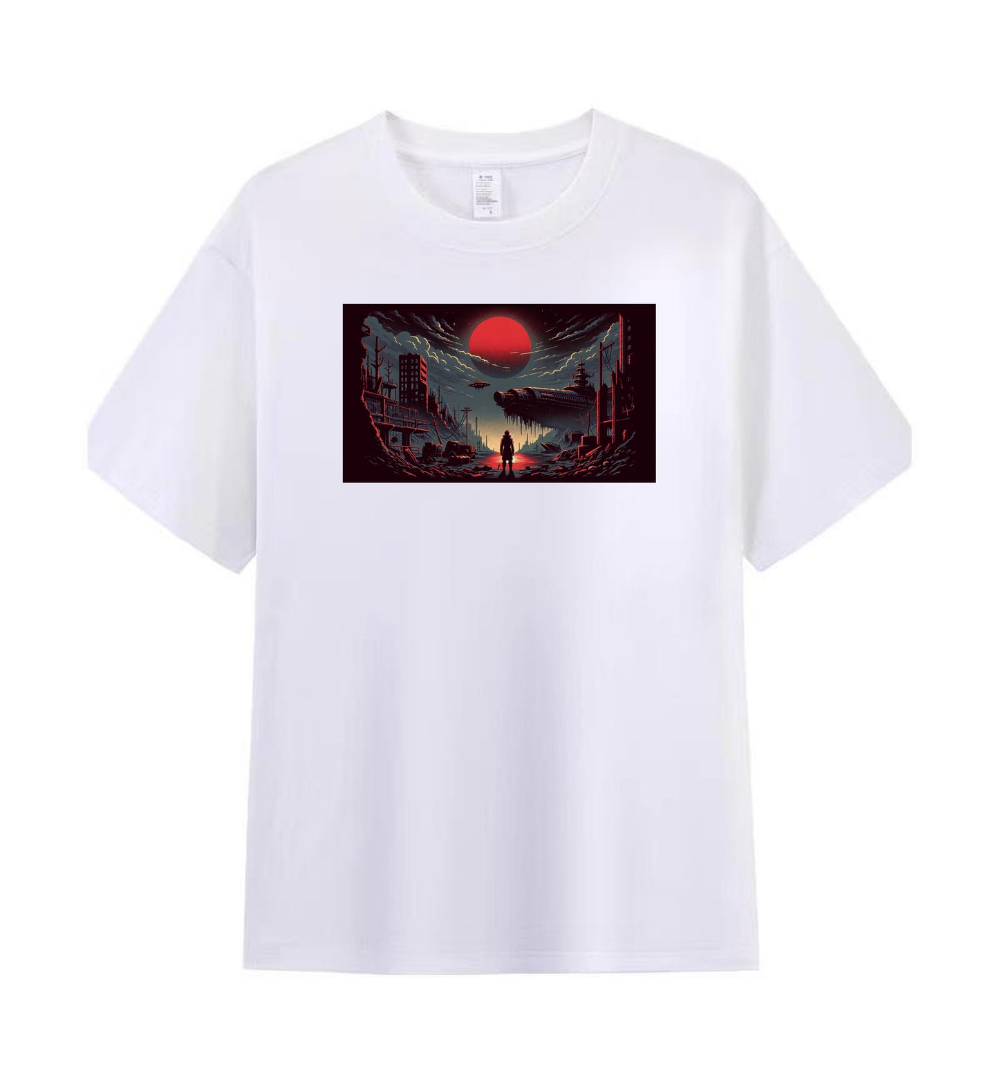 Dystopian Future Men's Tee - A World on the Brink 5