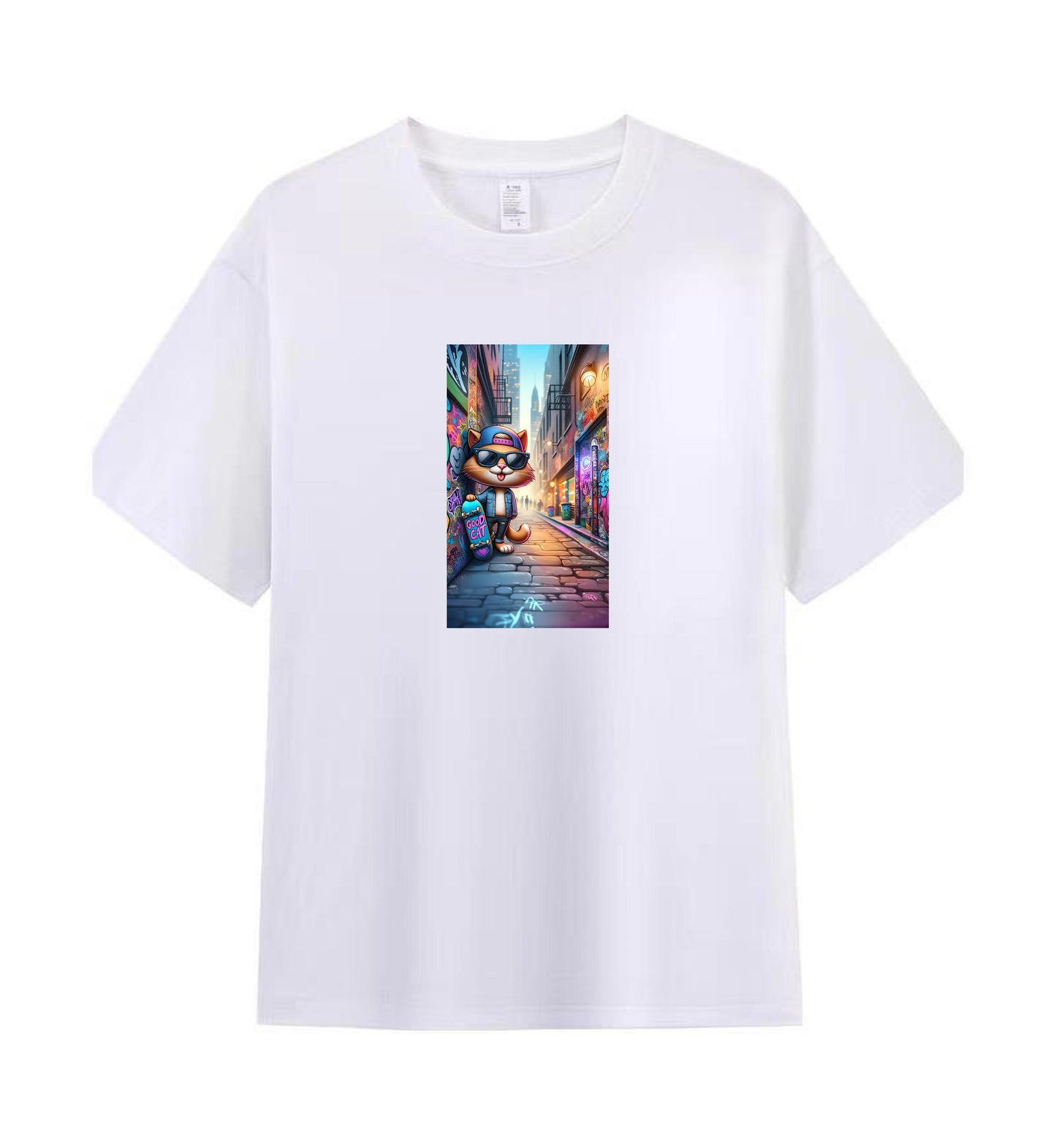 Graffiti Alley Cat Graphic Tee