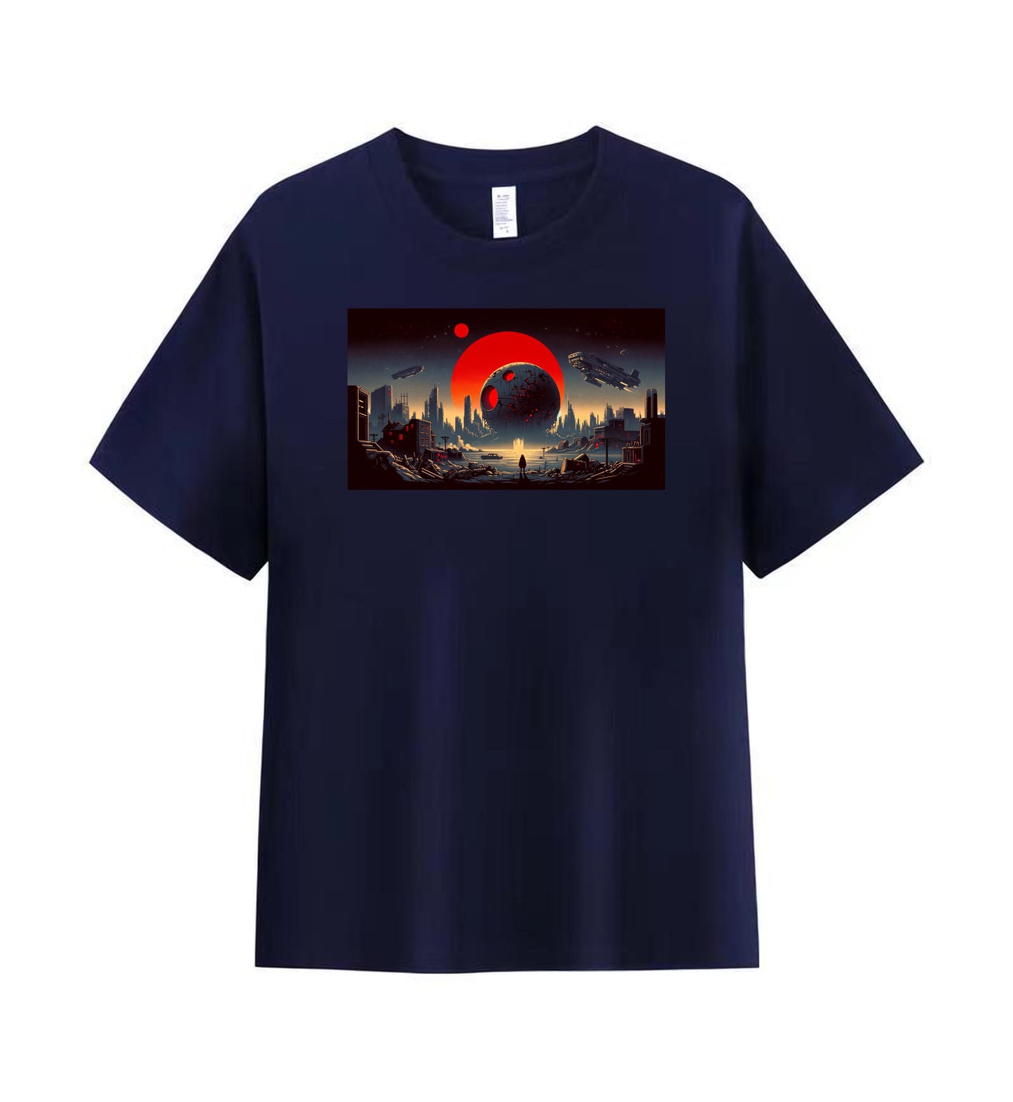 Dystopian Future Men's Tee - A World on the Brink 3