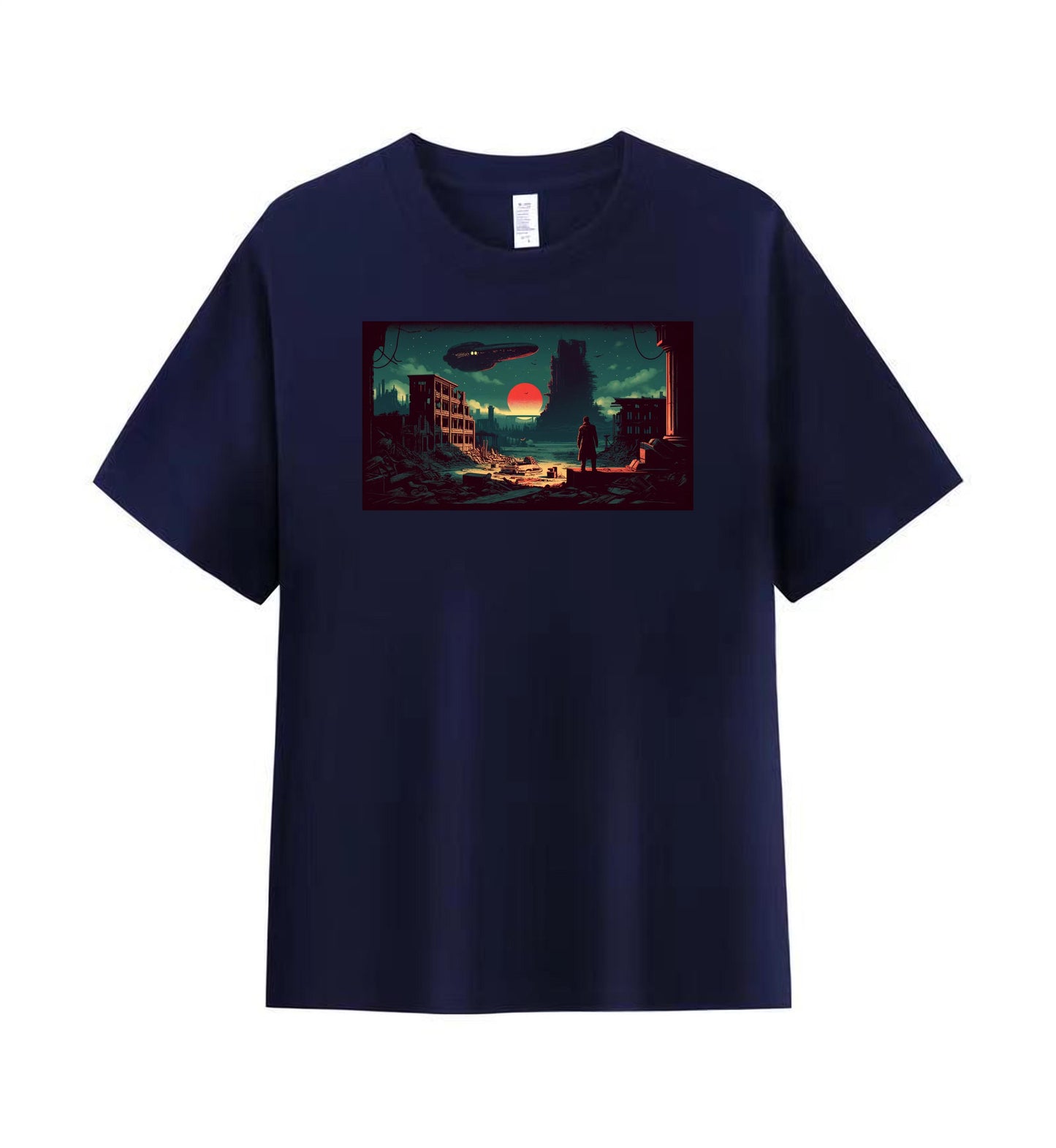 Dystopian Future Men's Tee - A World on the Brink 4